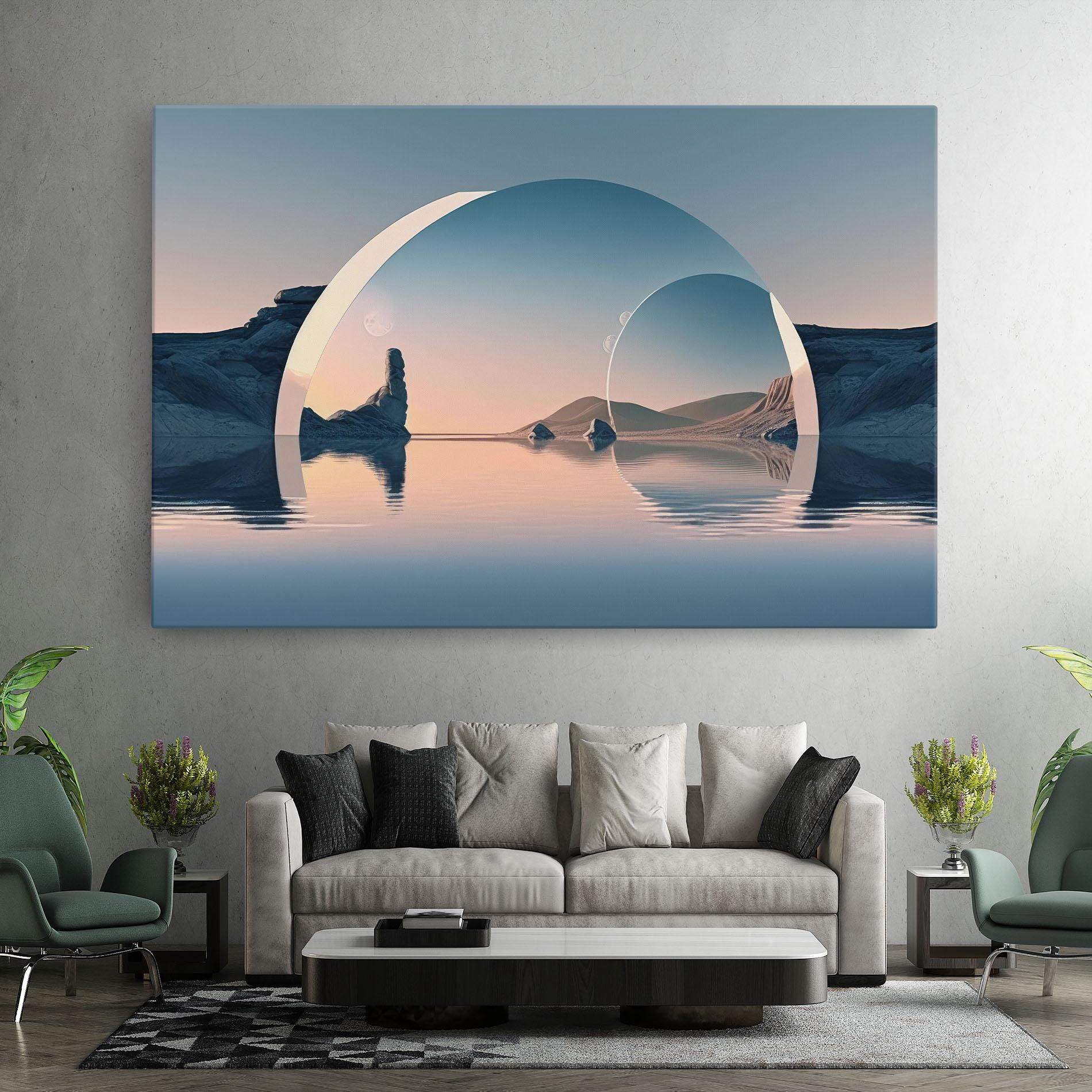 Vászonkép 3d Fantastic Elements mockup 7