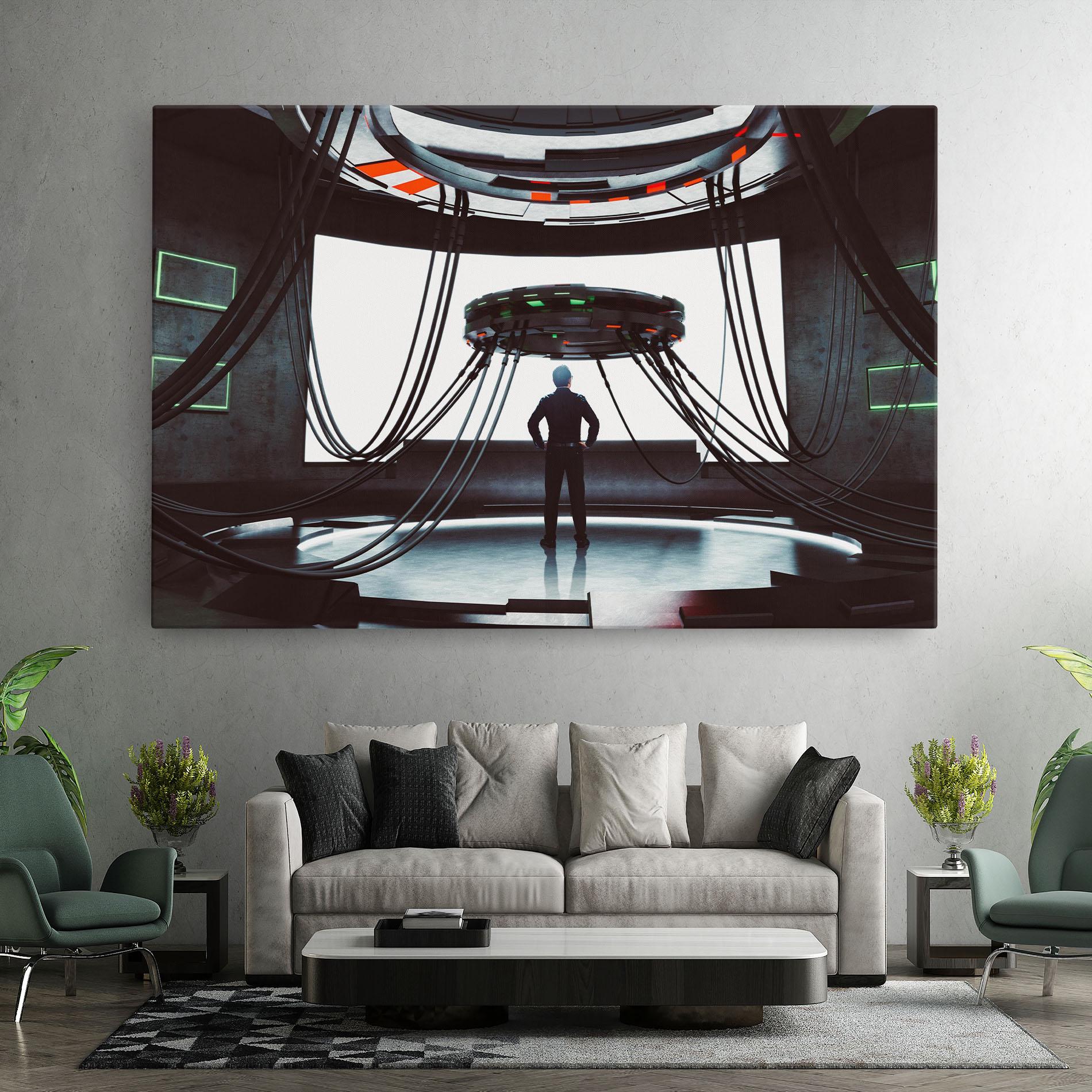 Vászonkép Cyber Chronicle mockup 7