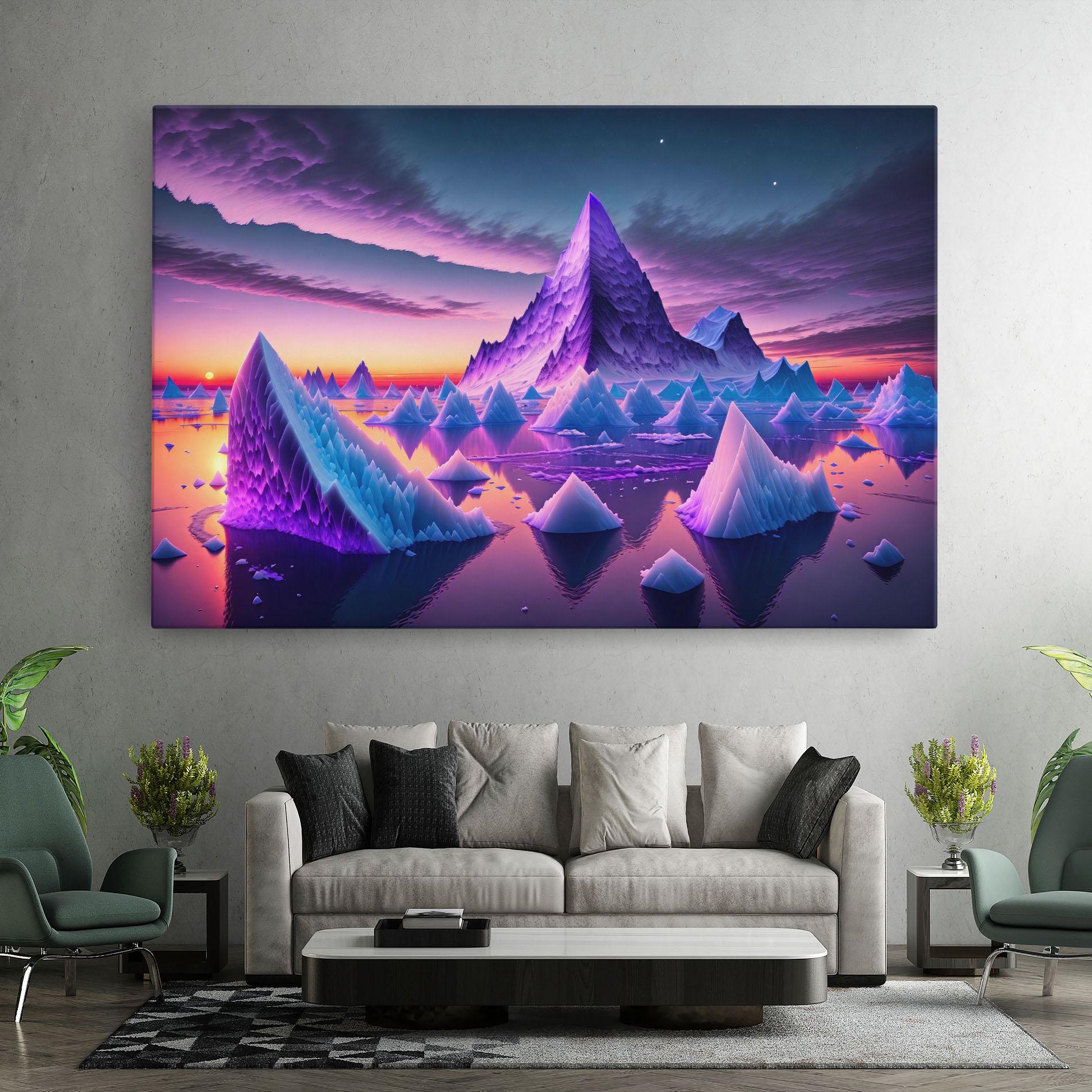 Vászonkép Floating Iceberg mockup 7