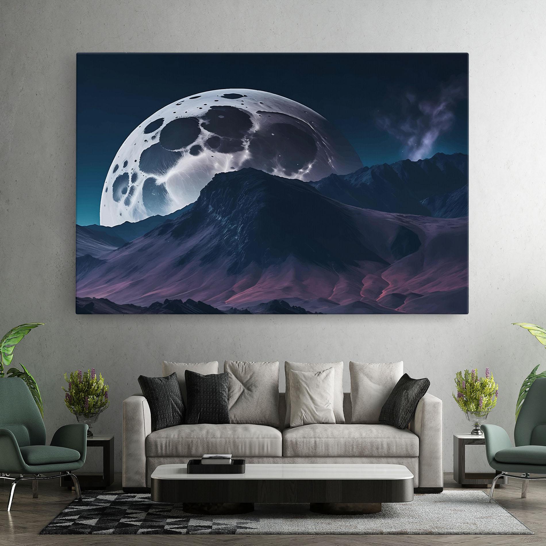 Vászonkép Full Moon Smoke mockup 7