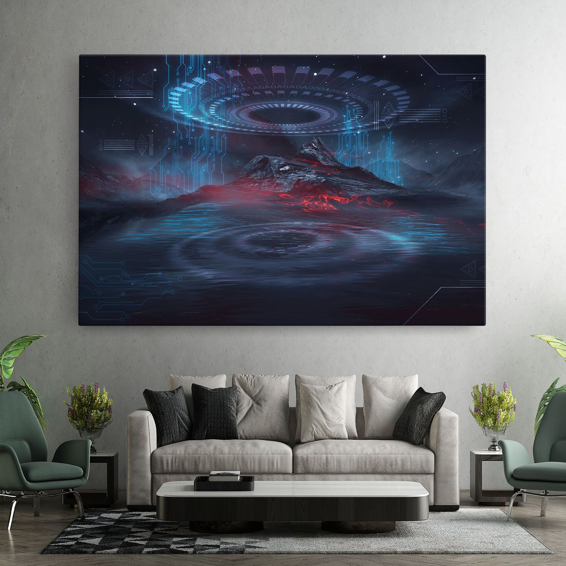 Neon Space Galaxy mockup 7