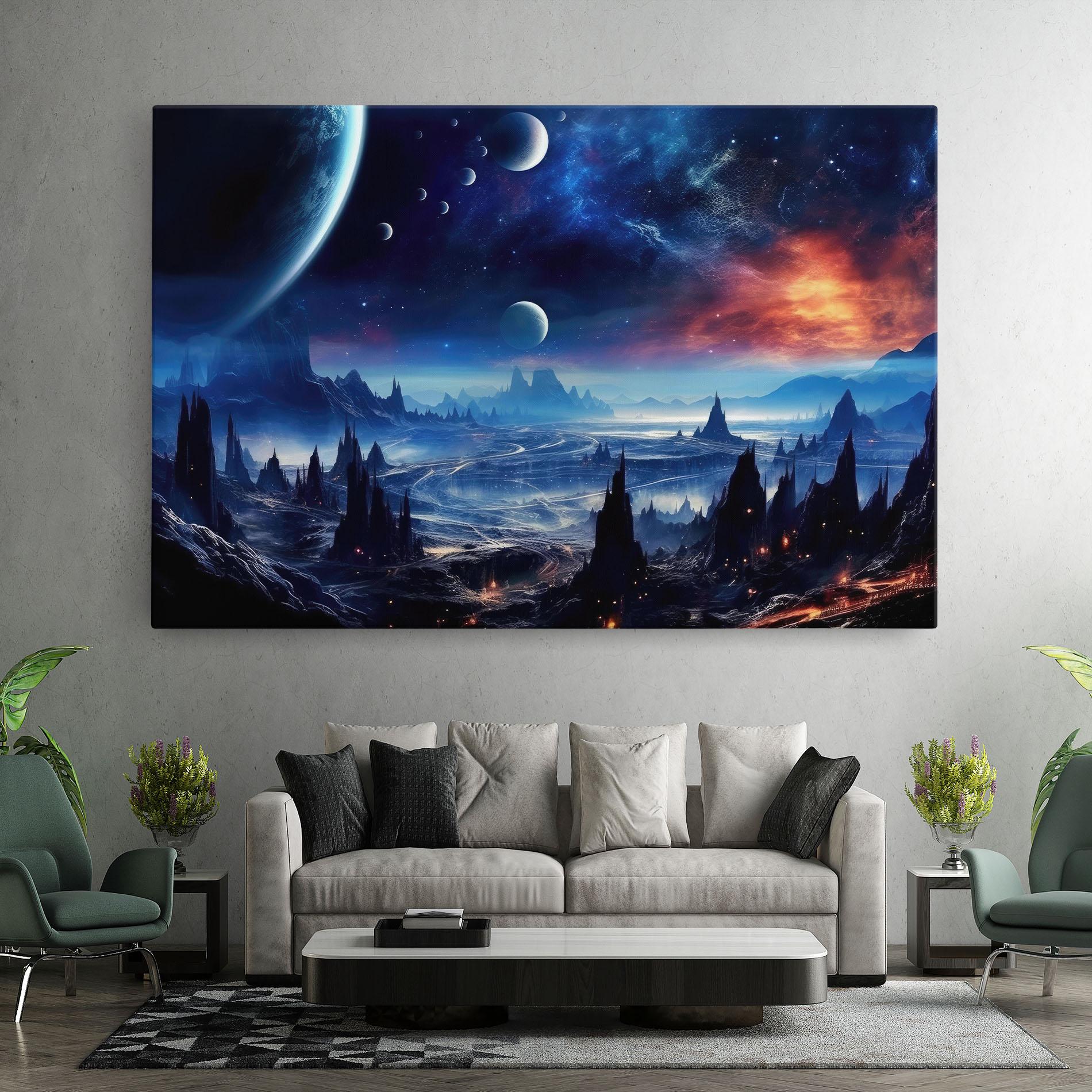 Vászonkép Planets And Stars mockup 7