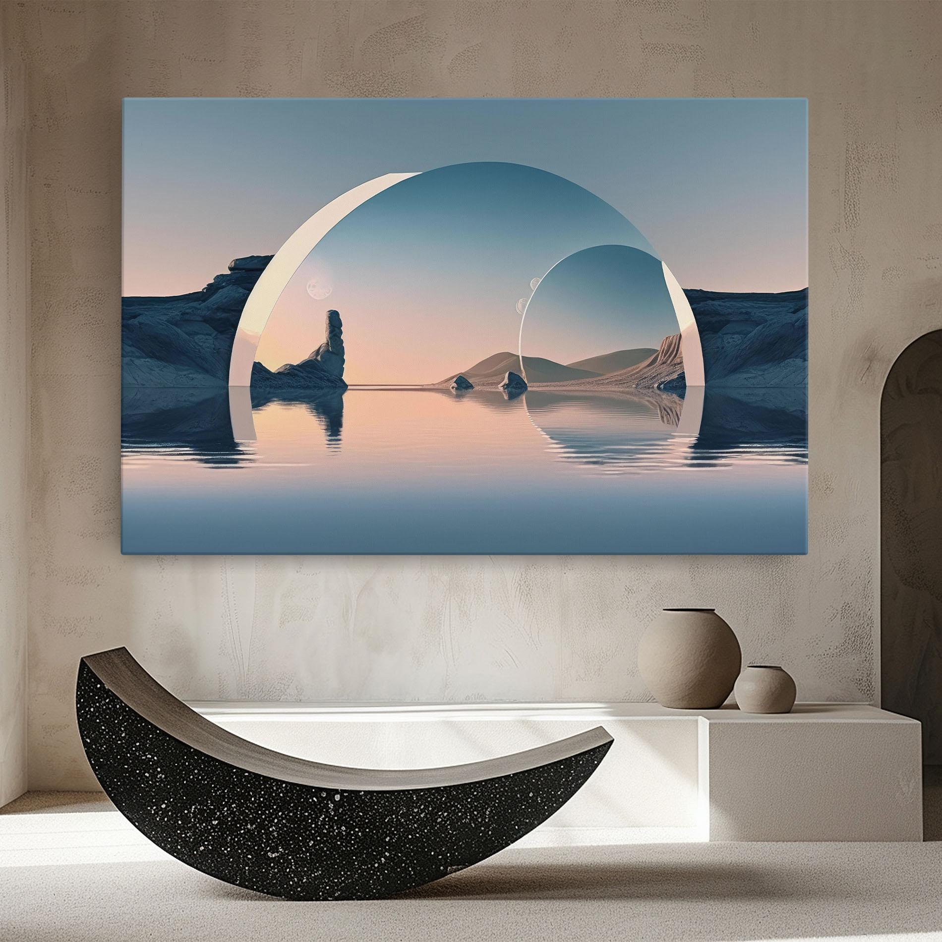 Vászonkép 3d Fantastic Elements mockup 8