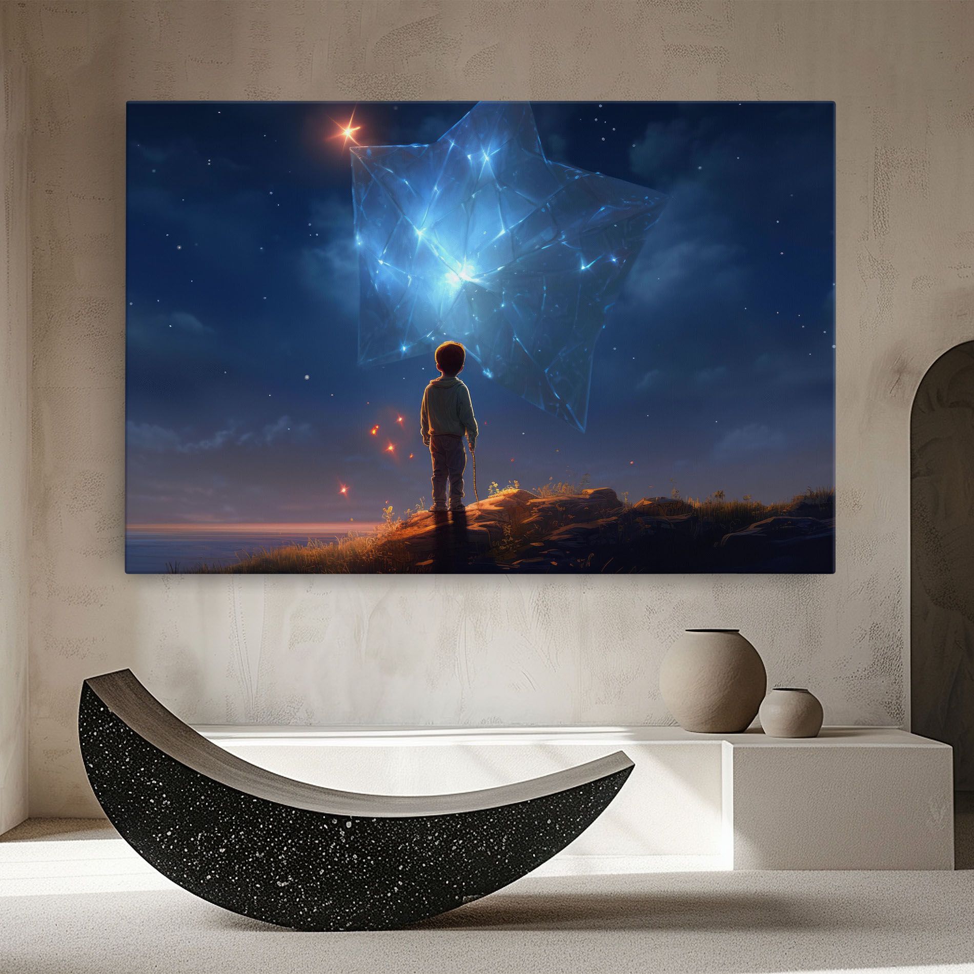 Blue Star Floating mockup 8