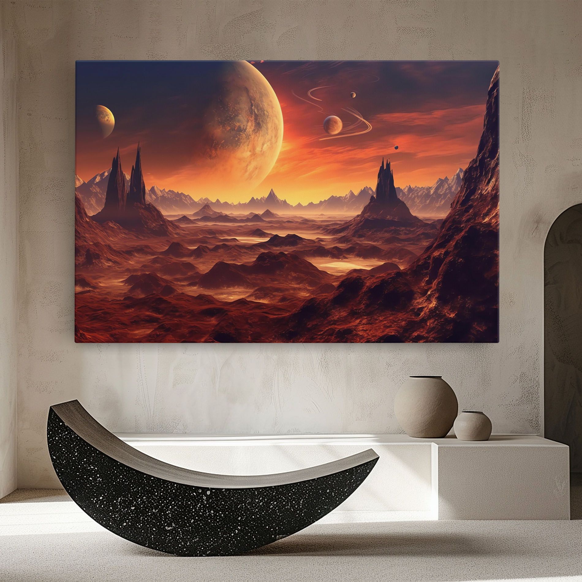 Fiery Orange Sunset mockup 8
