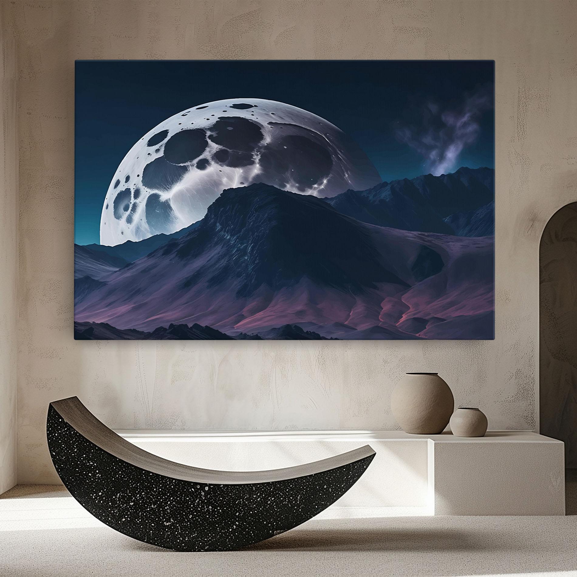 Vászonkép Full Moon Smoke mockup 8