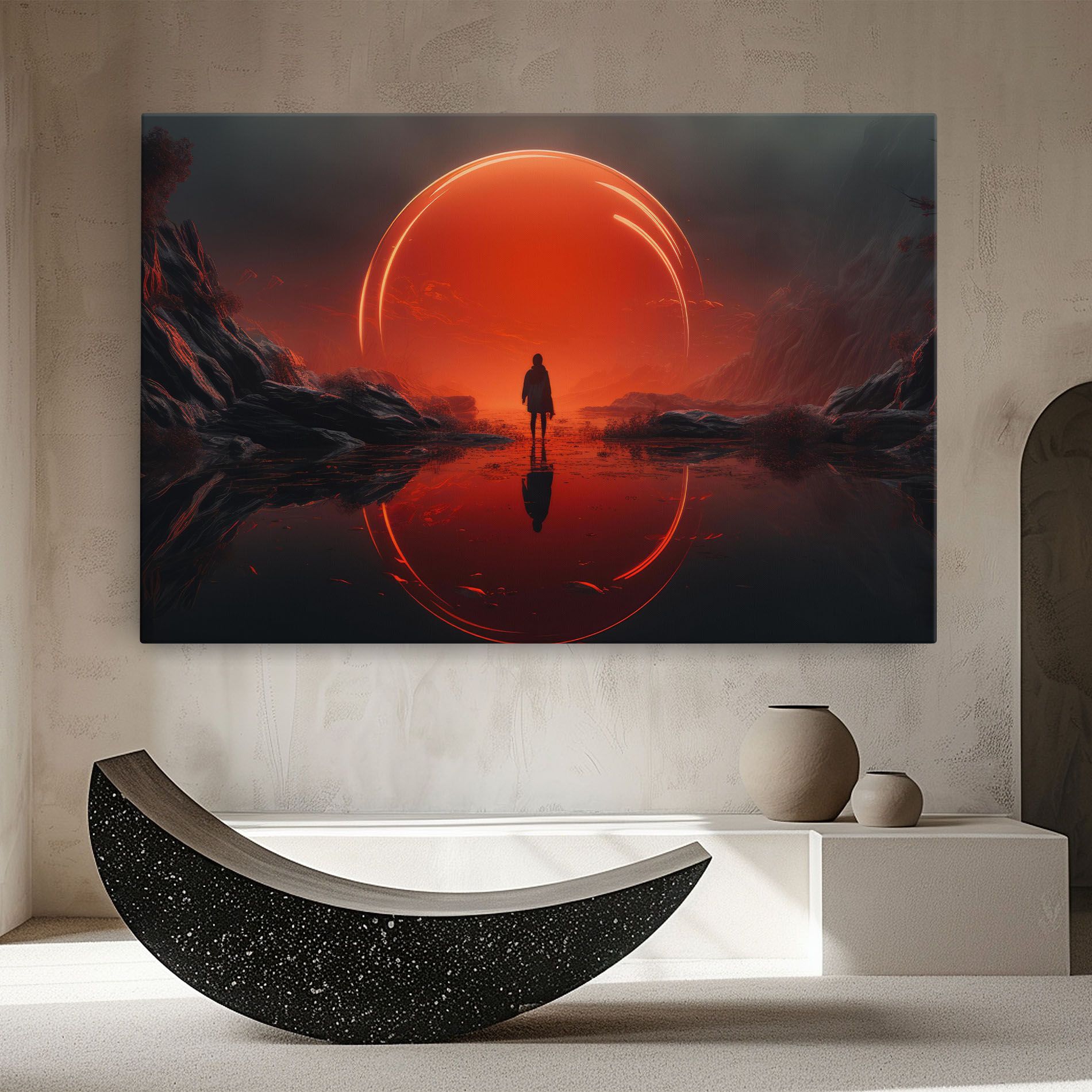 Man Orange Orb mockup 8