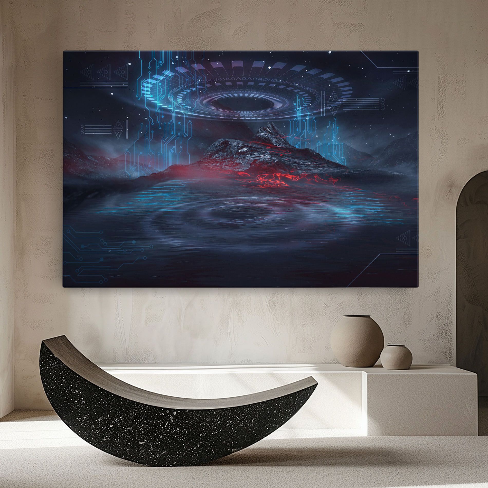 Neon Space Galaxy mockup 8
