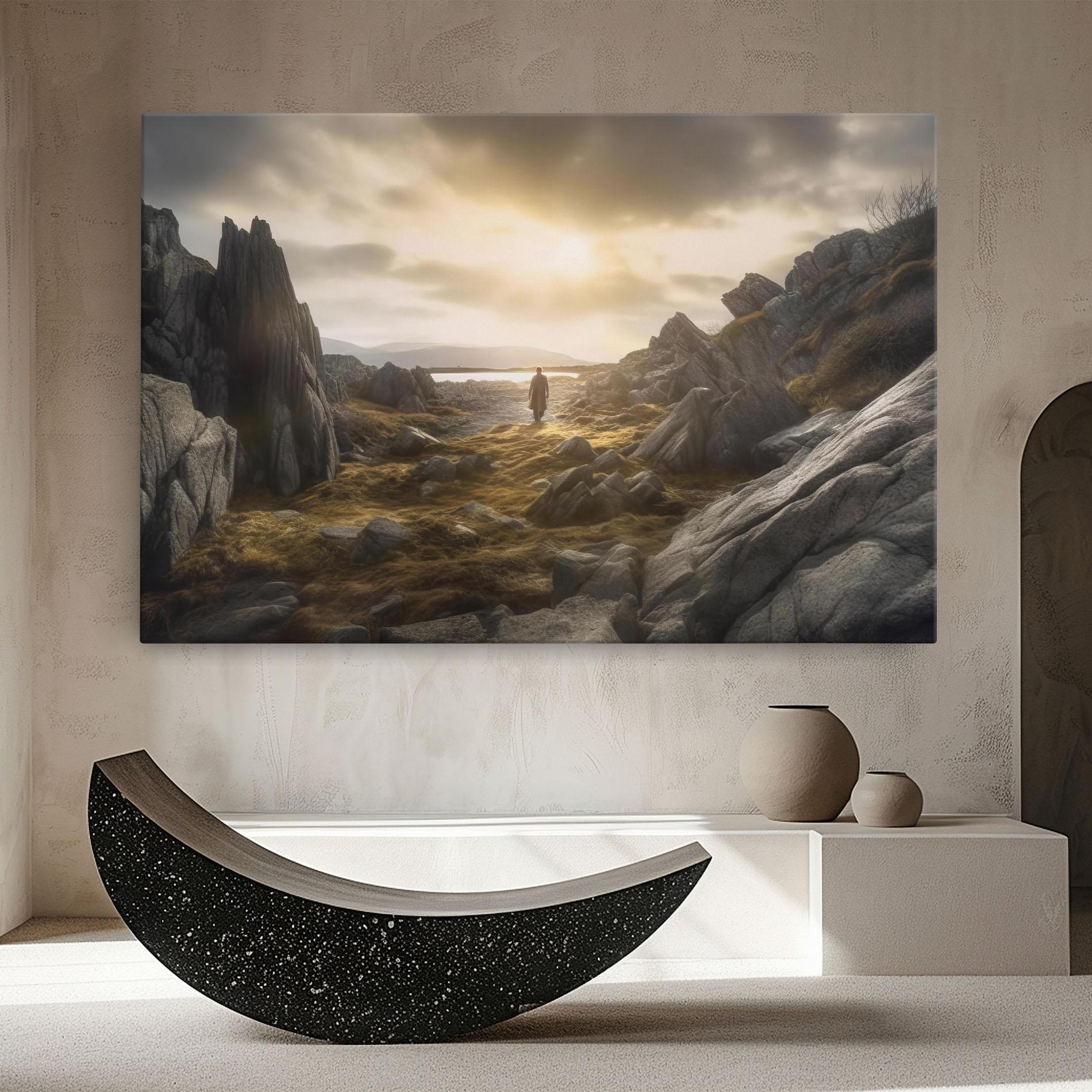 Vászonkép Rocky Area Man mockup 8