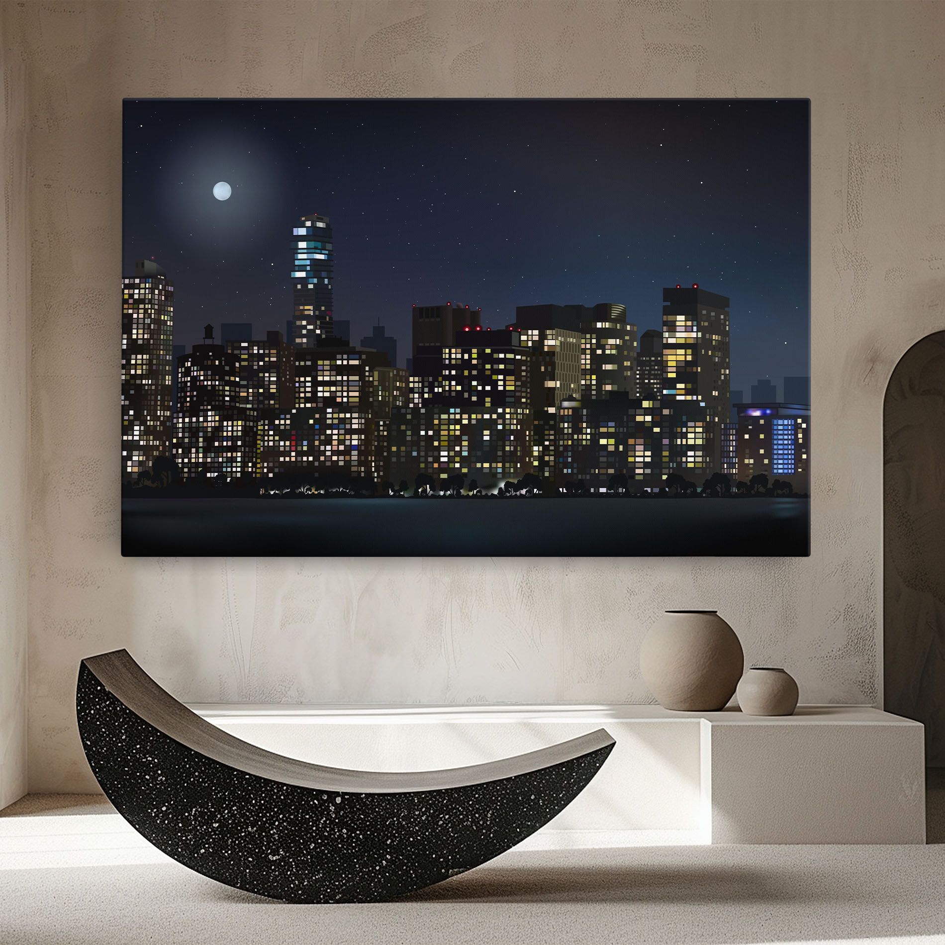Urban City Night mockup 8
