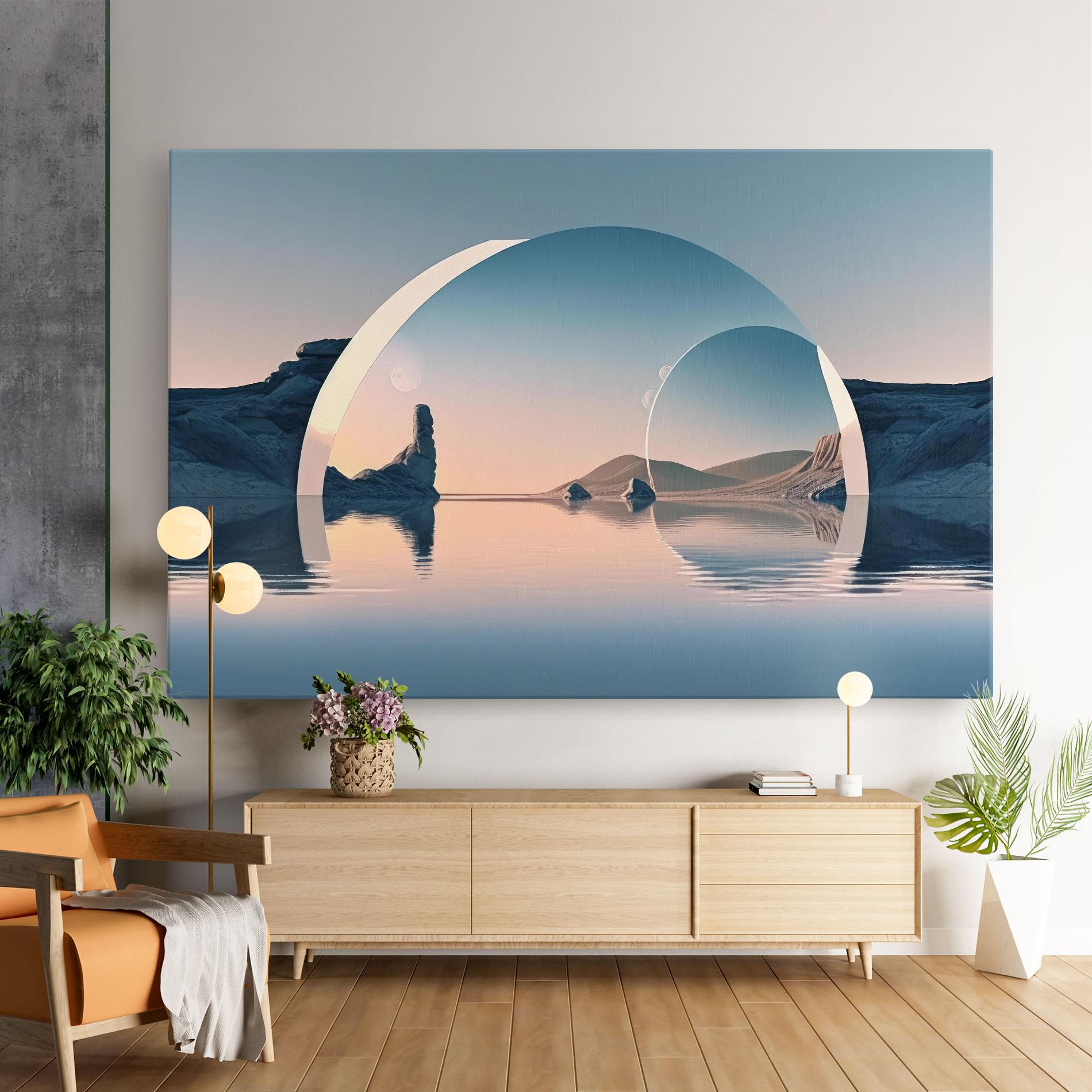 Vászonkép 3d Fantastic Elements mockup 9