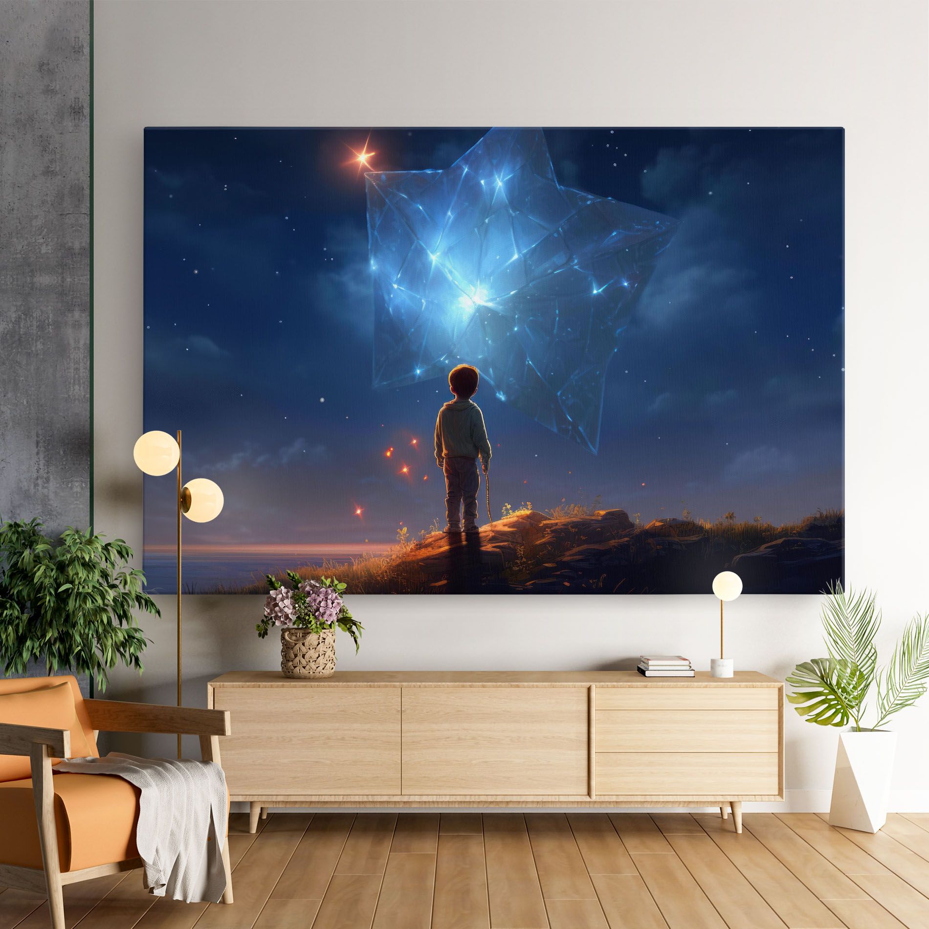 Blue Star Floating mockup 9
