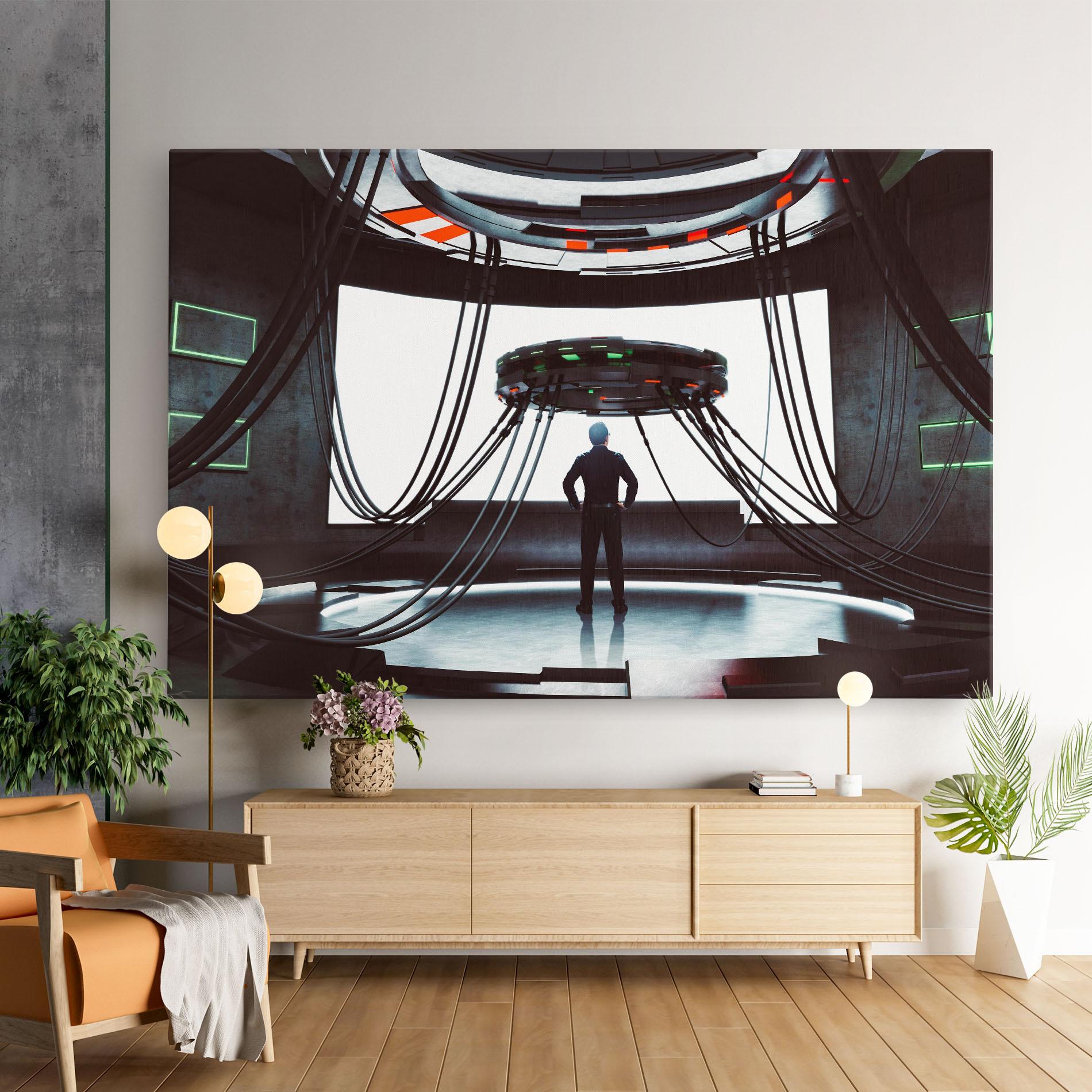 Vászonkép Cyber Chronicle mockup 9