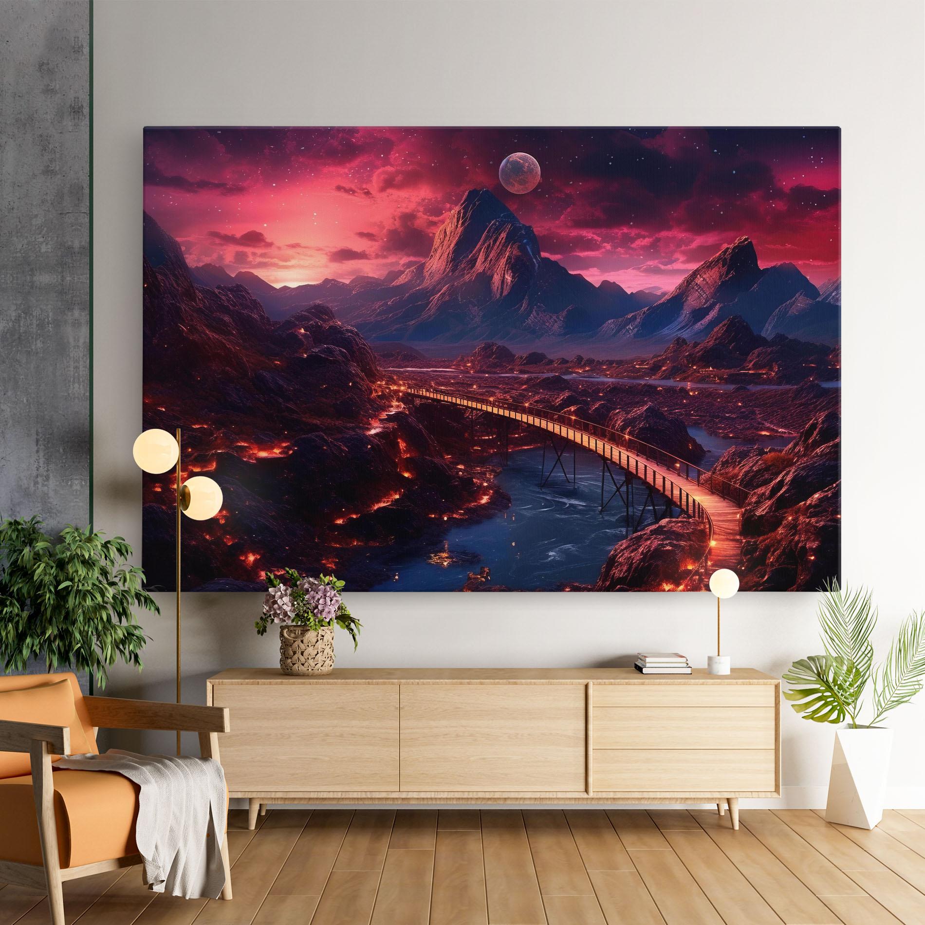 Vászonkép Interstellar Journey mockup 9