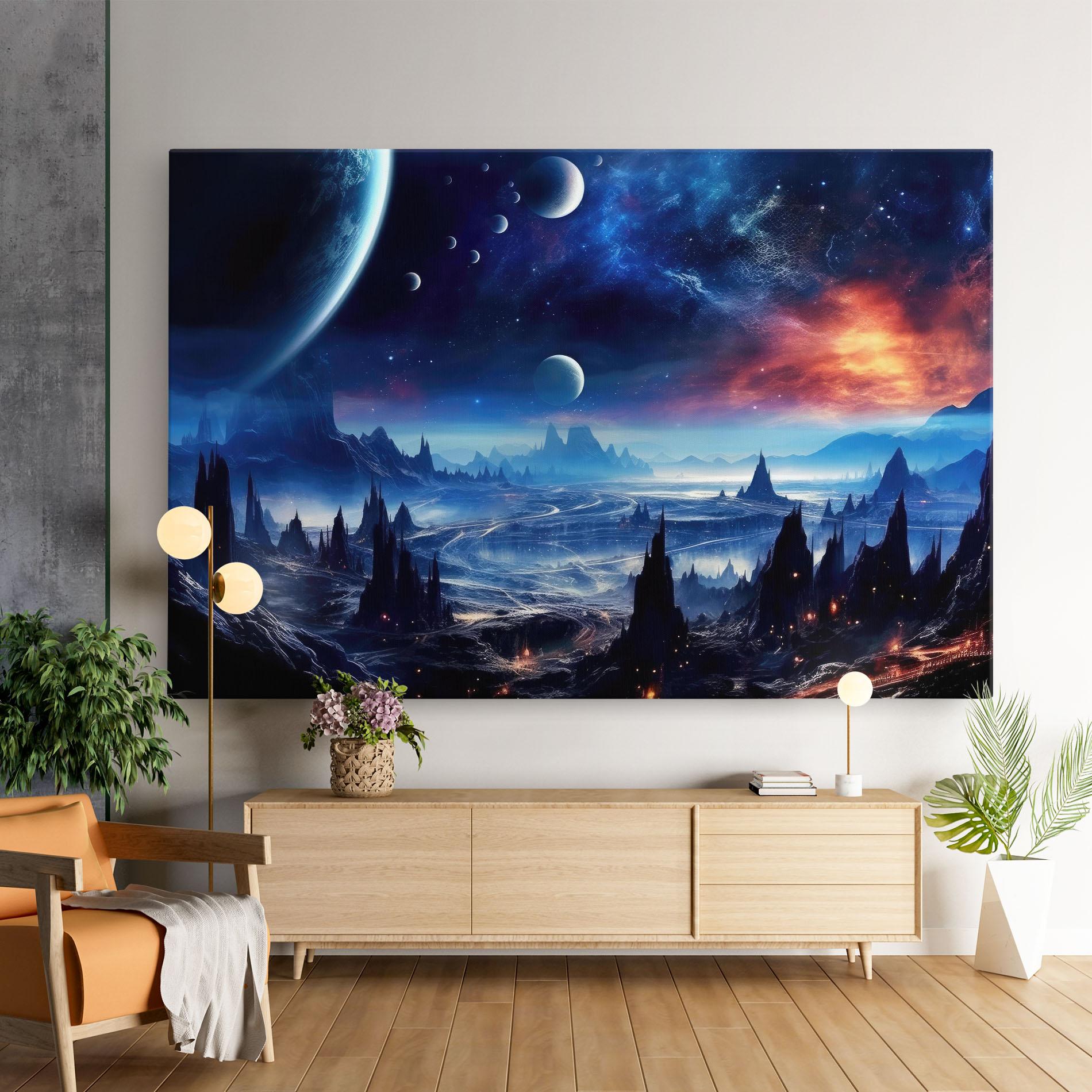 Vászonkép Planets And Stars mockup 9