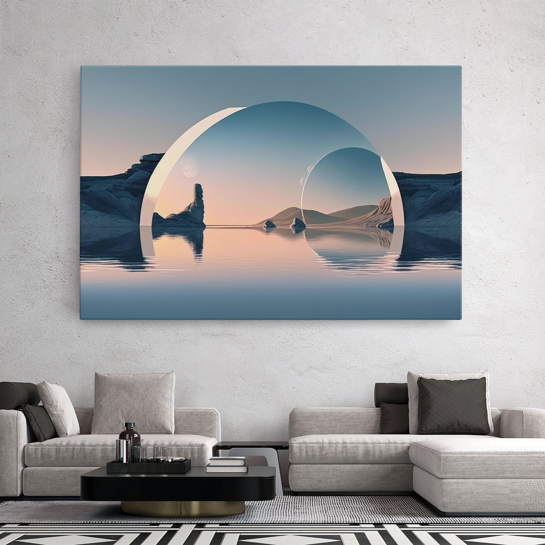 Vászonkép 3d Fantastic Elements mockup 2