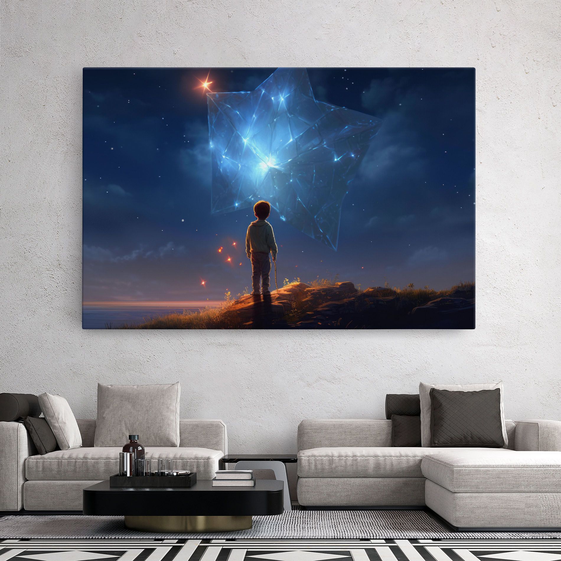 Blue Star Floating mockup 2