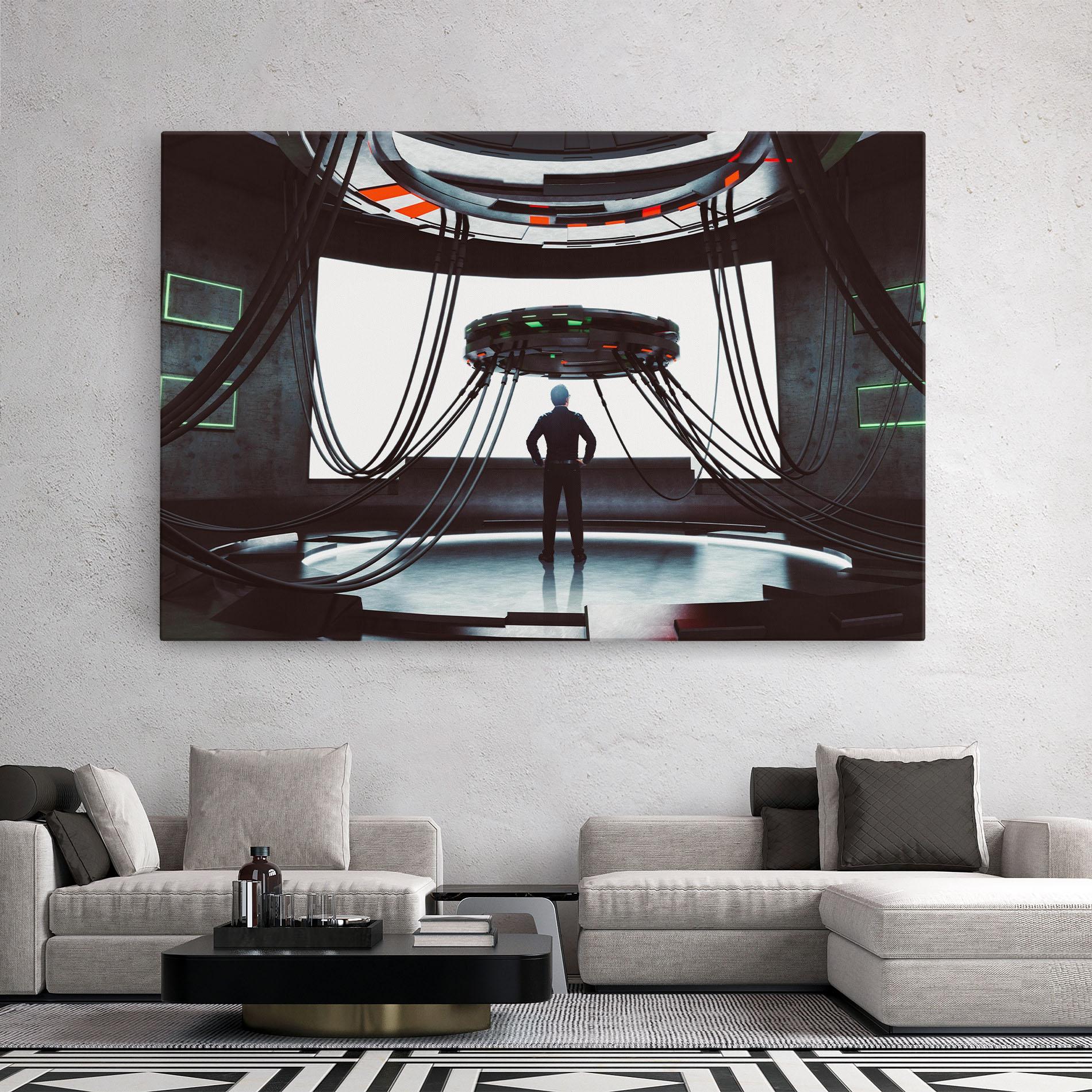 Vászonkép Cyber Chronicle mockup 2