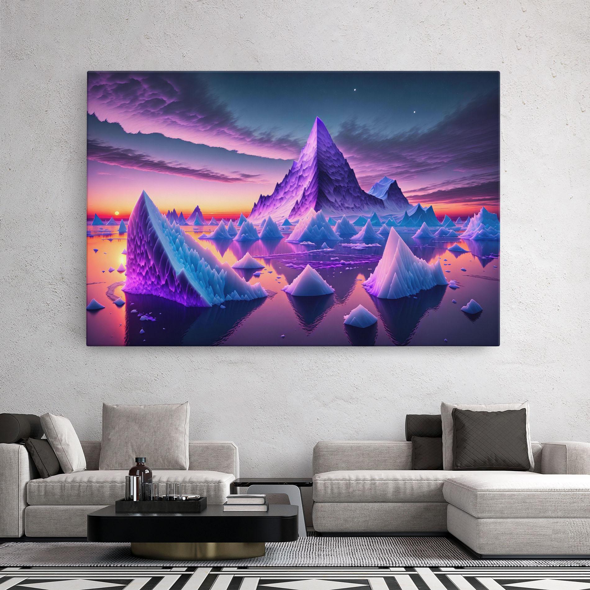 Vászonkép Floating Iceberg mockup 2