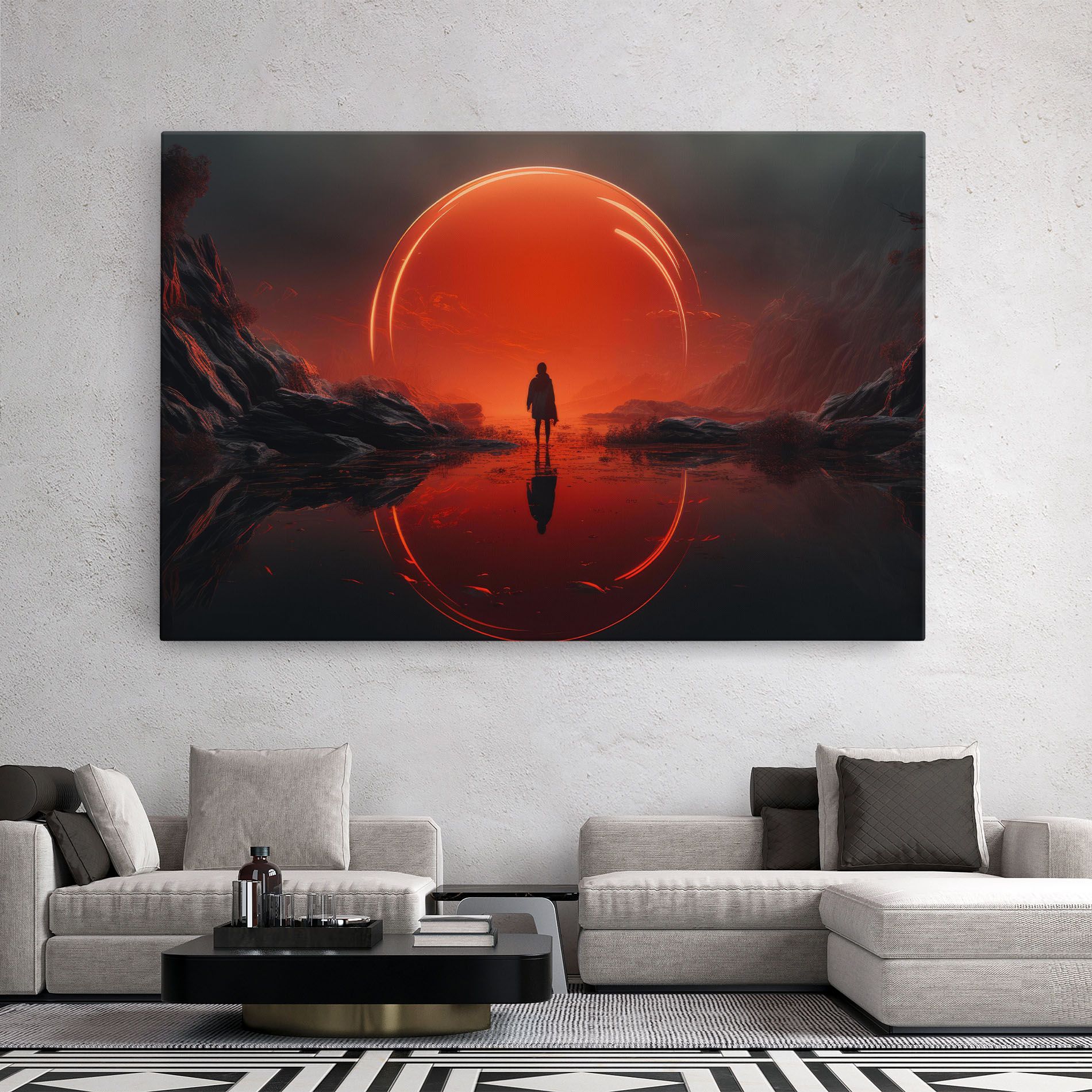 Man Orange Orb mockup 2
