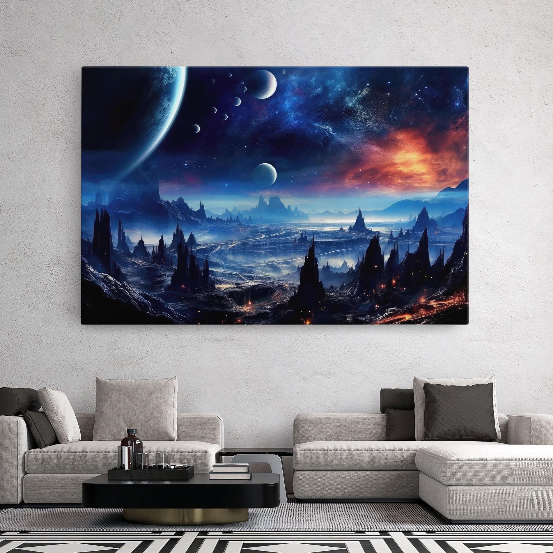 Vászonkép Planets And Stars mockup 2