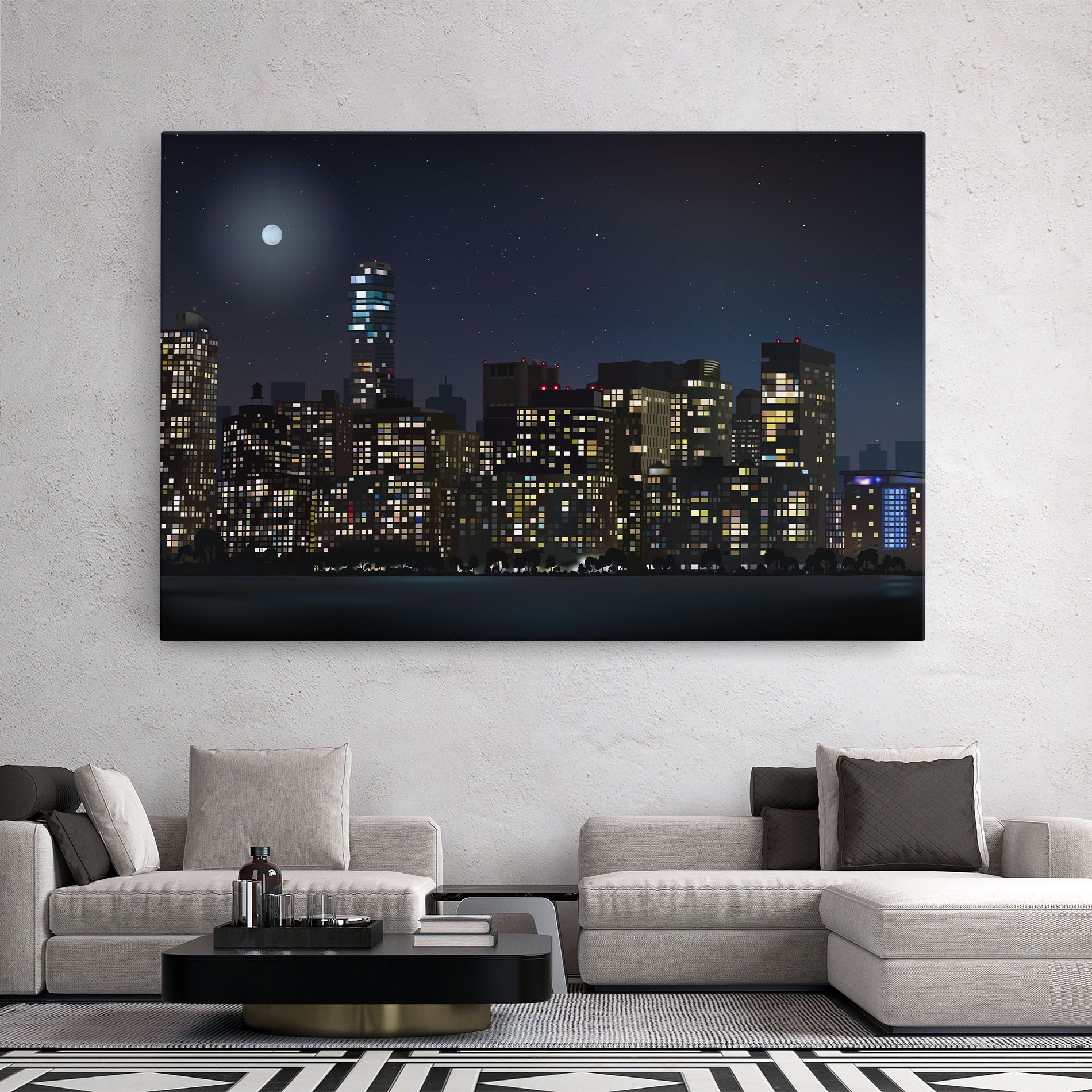Urban City Night mockup 2