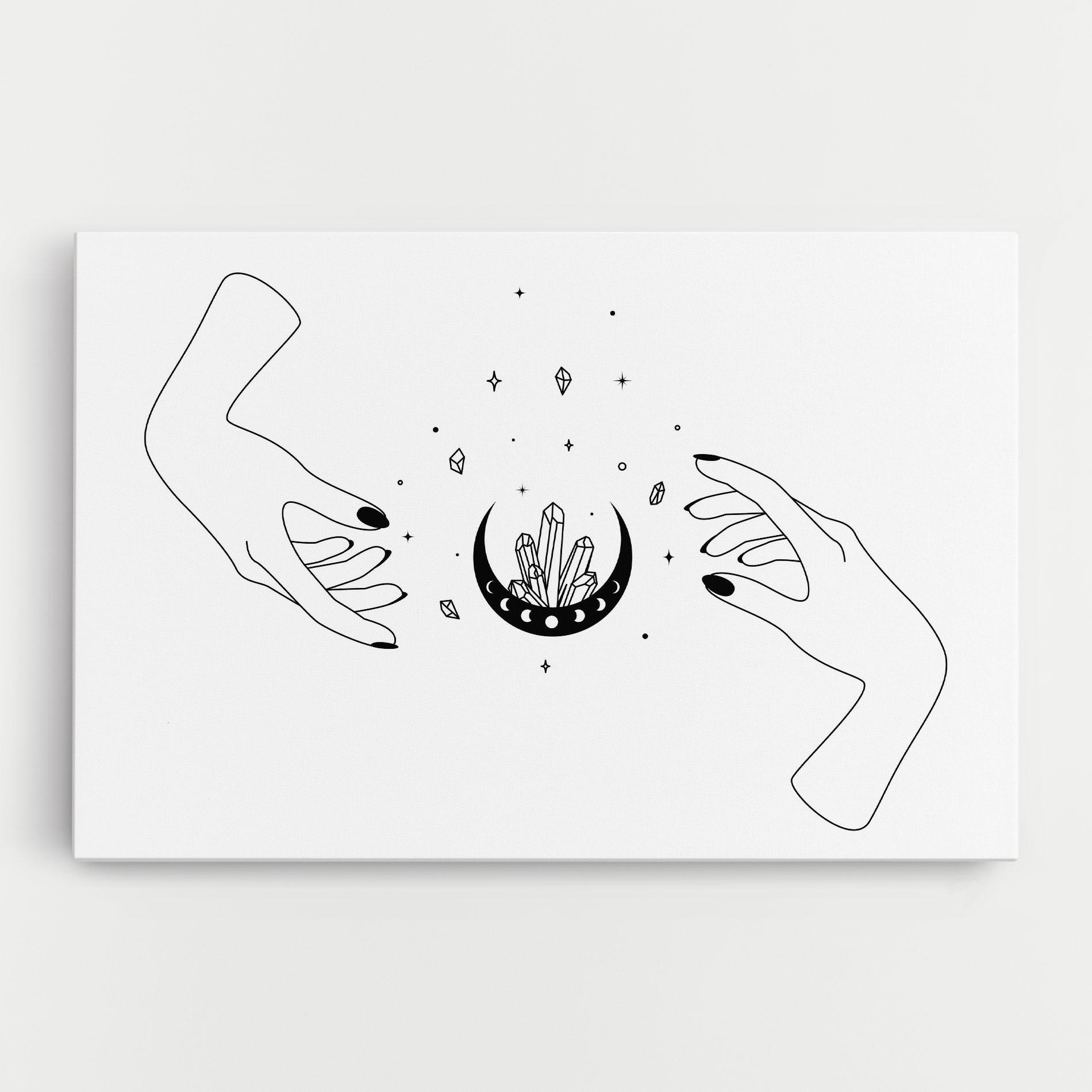 Vászonkép Crystal Hand mockup 0