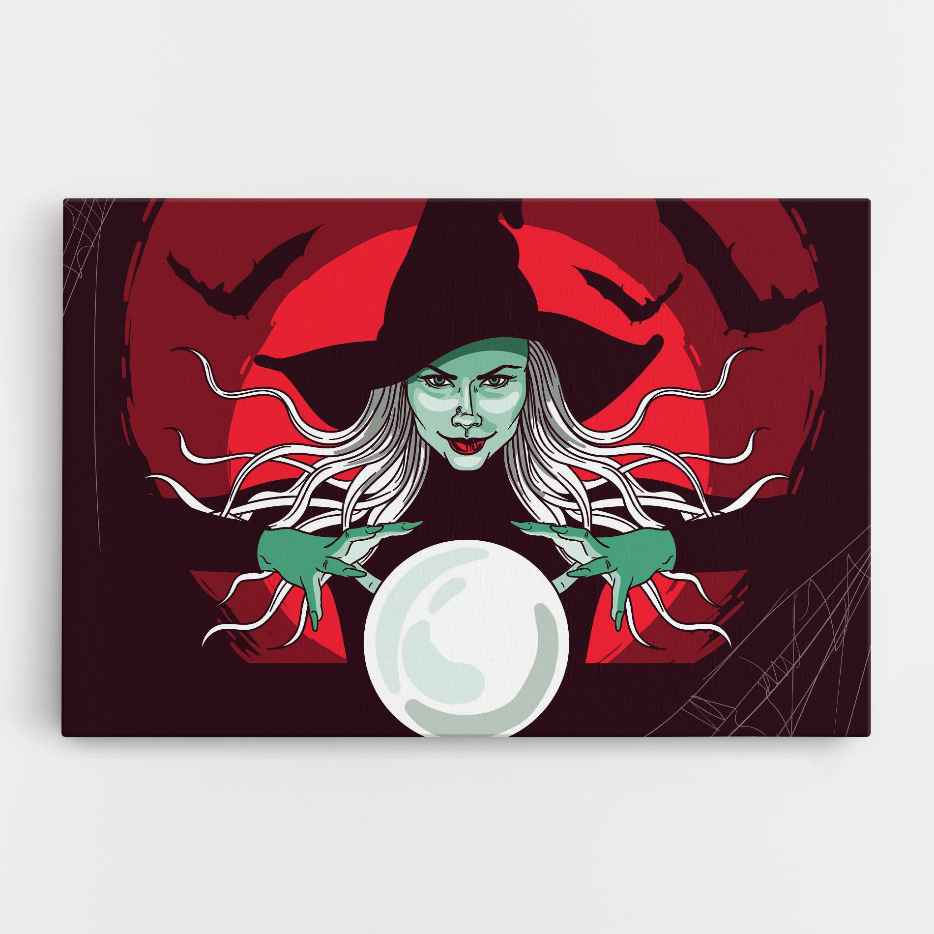 Vászonkép Green Witch mockup 0