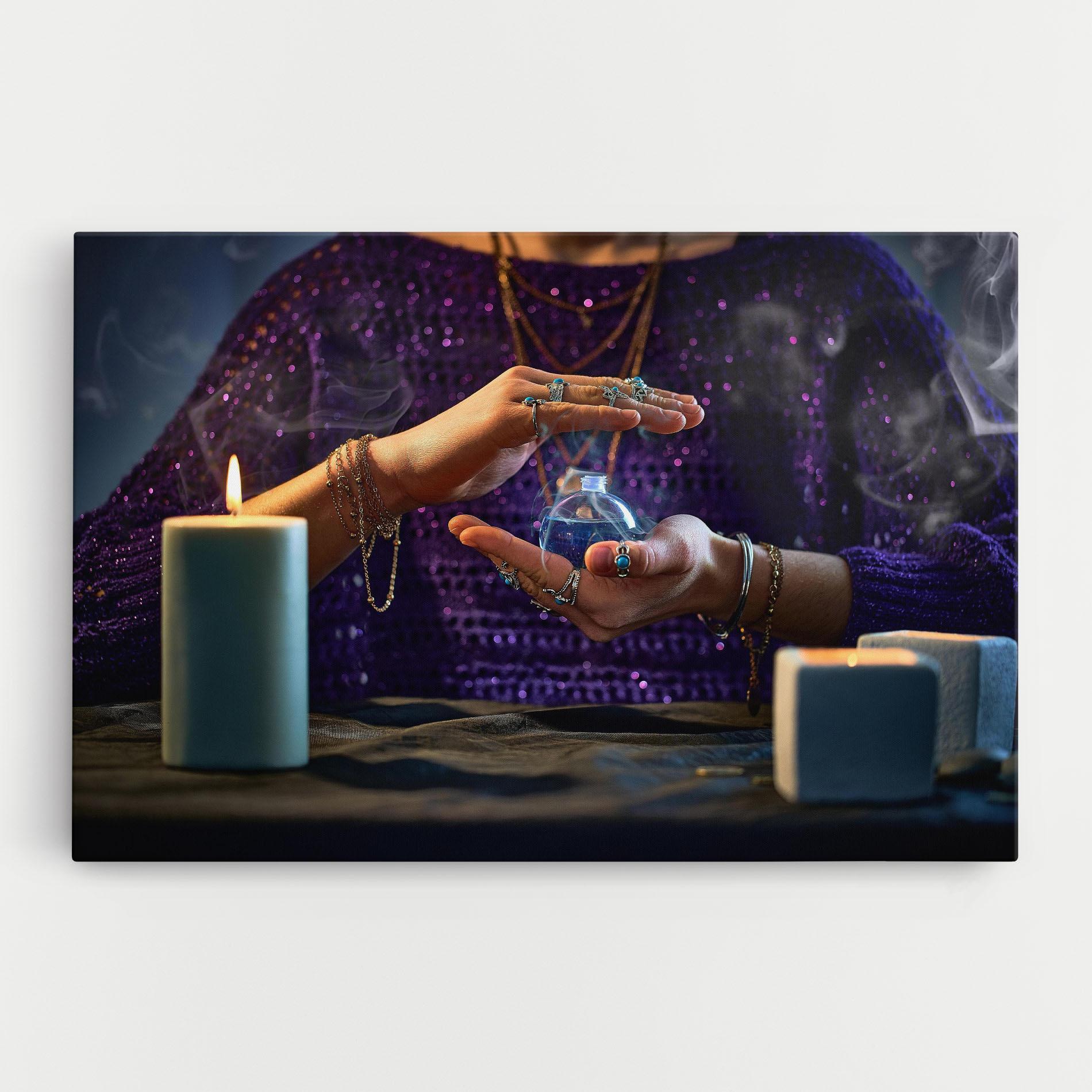 Vászonkép Witch Magic Smoke mockup 0