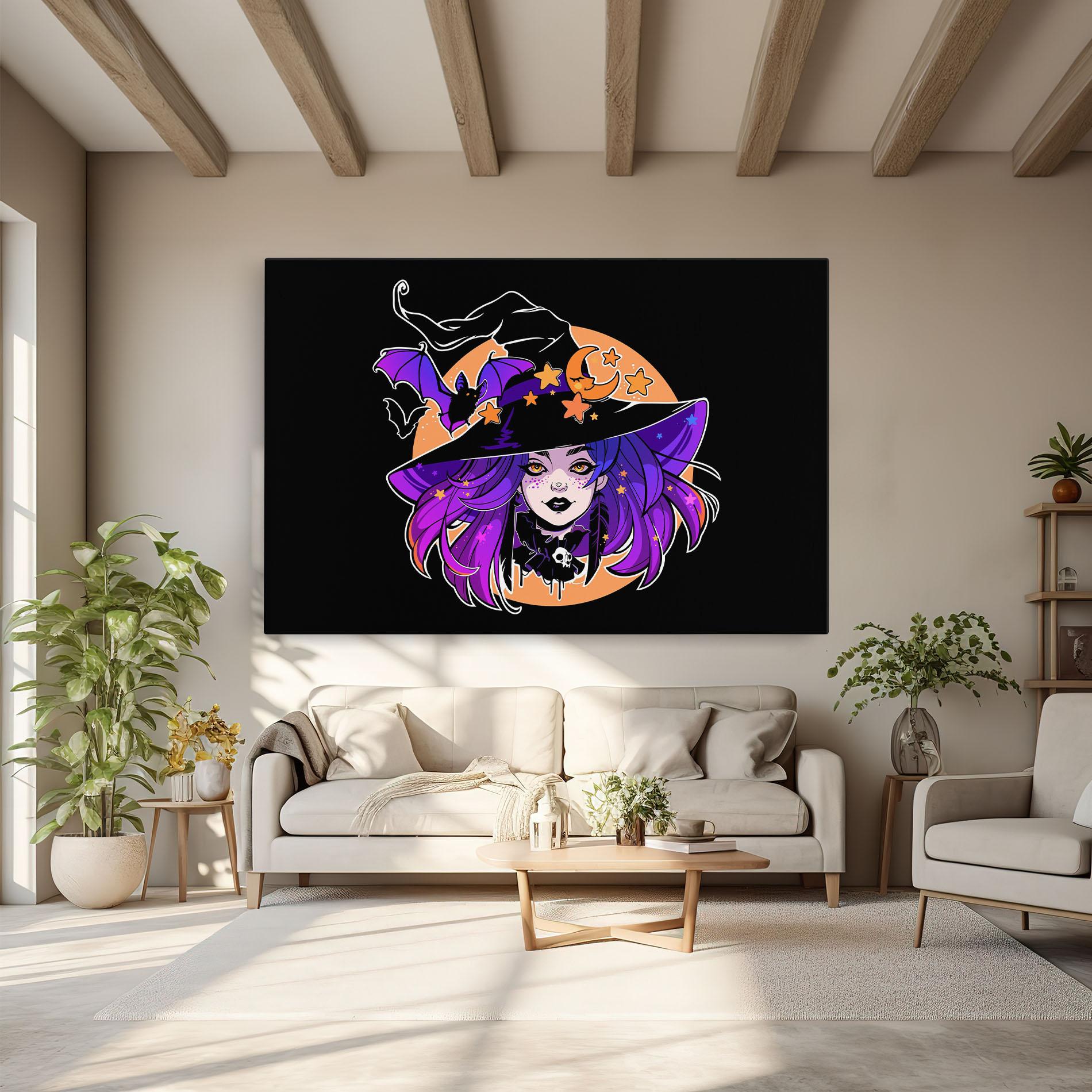 Vászonkép Purple Witch mockup 6