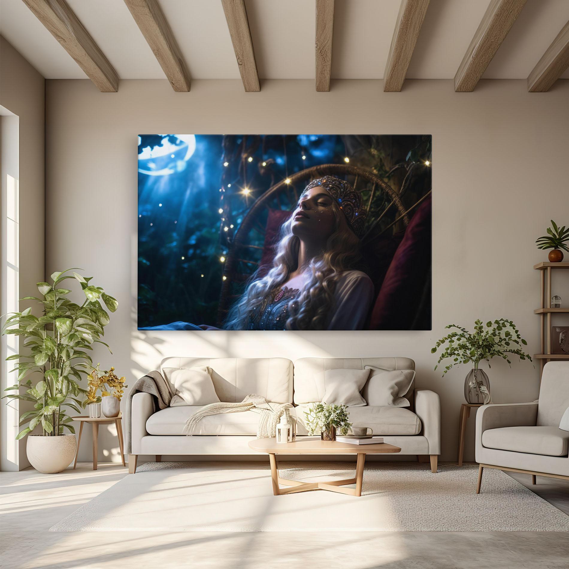 Vászonkép Witch Sleeping mockup 6