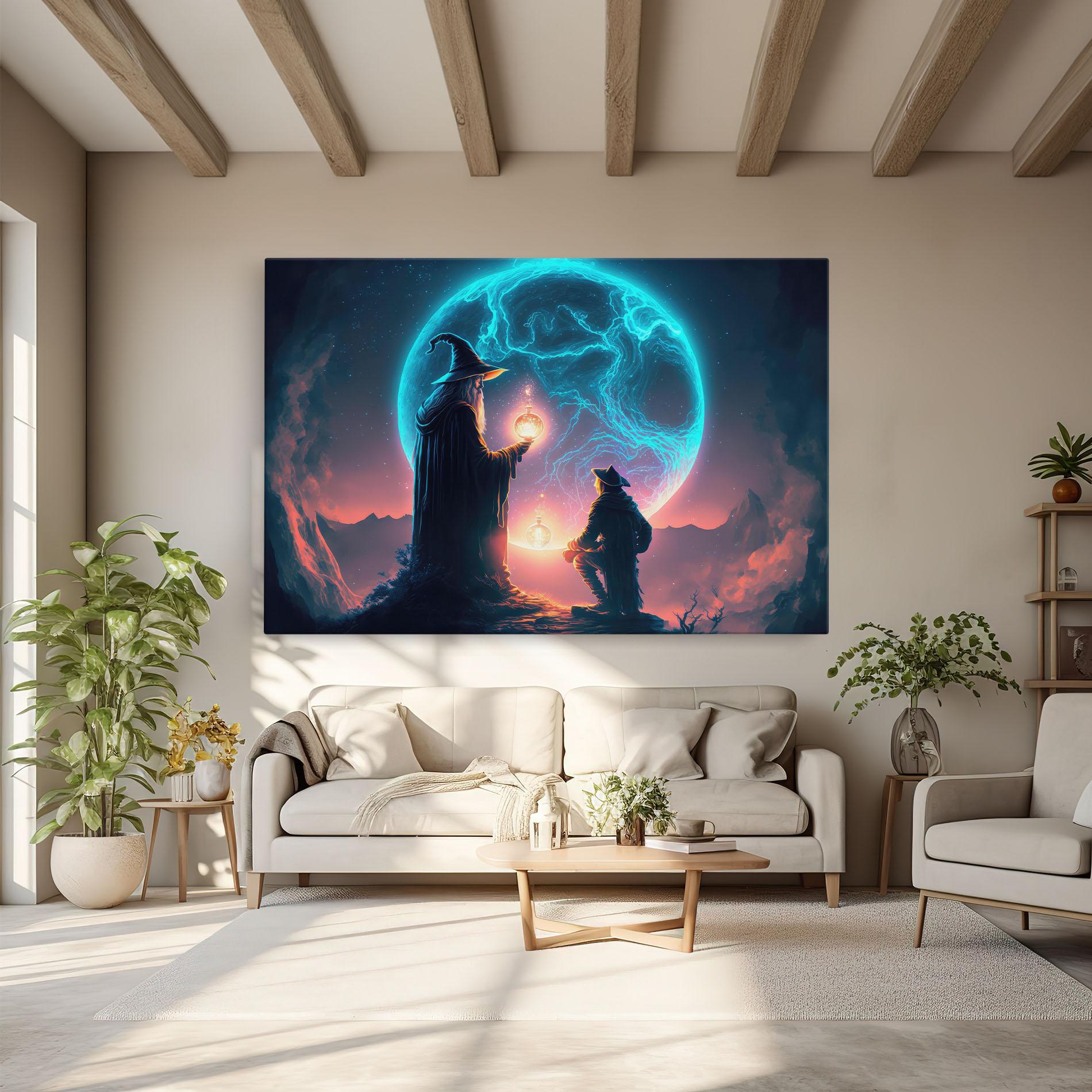 Vászonkép Wizard Magic mockup 6