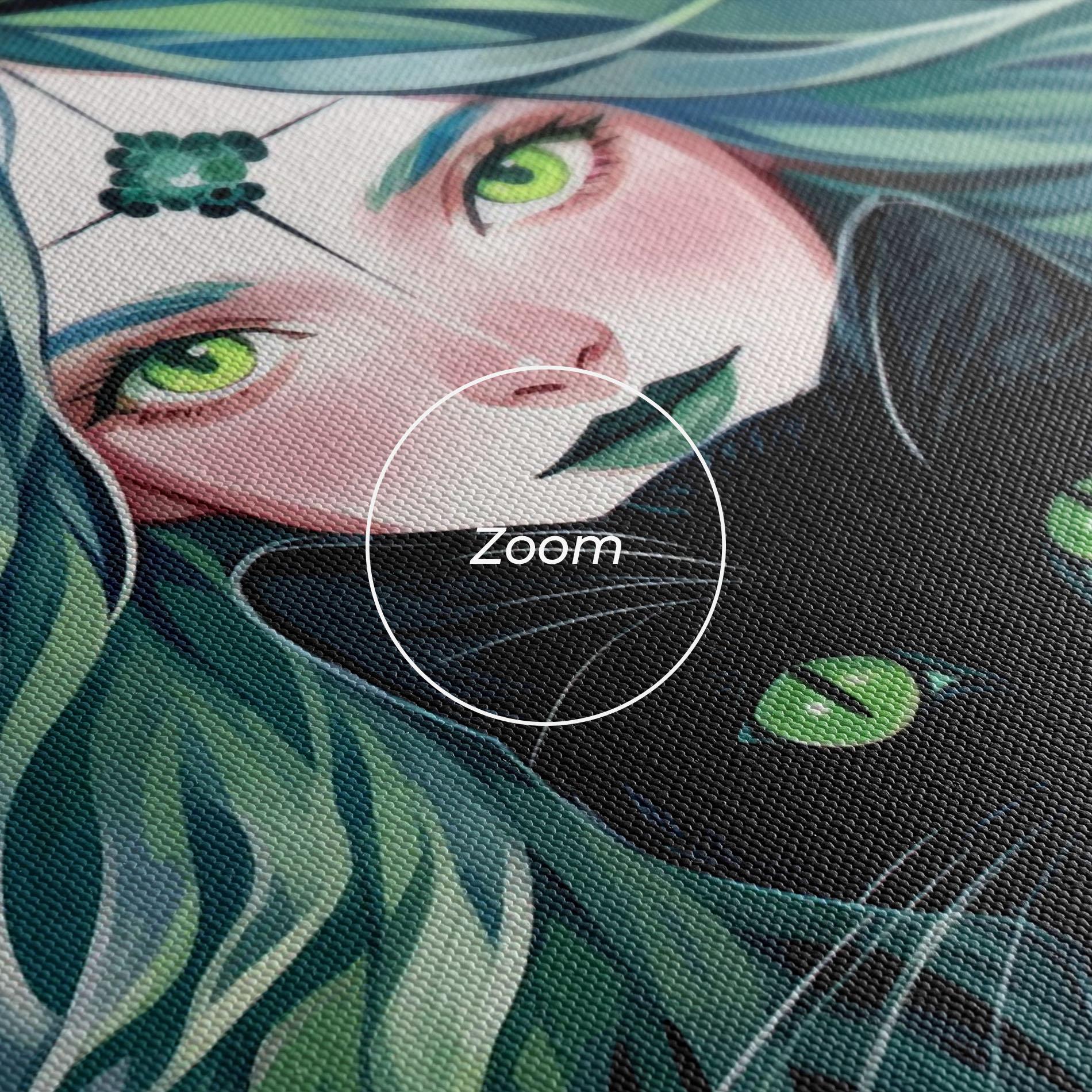 Vászonkép Magic Cat Witch mockup 3