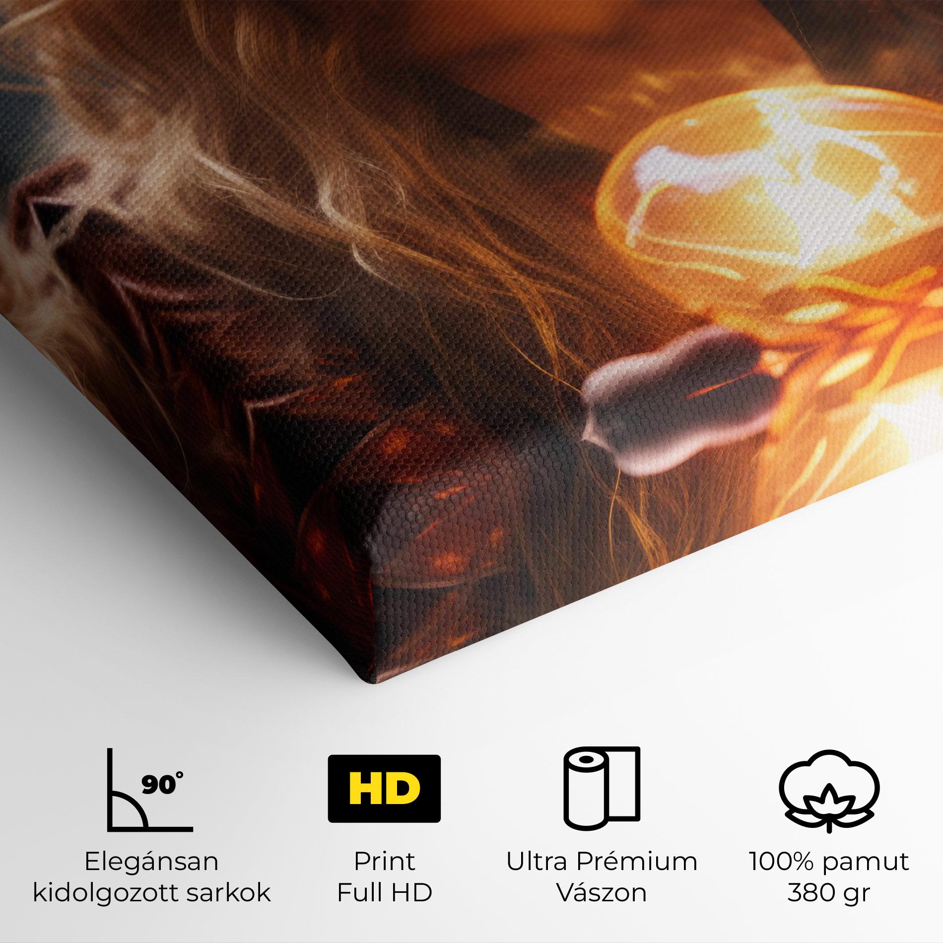 Vászonkép Beautiful Woman Witch mockup 4