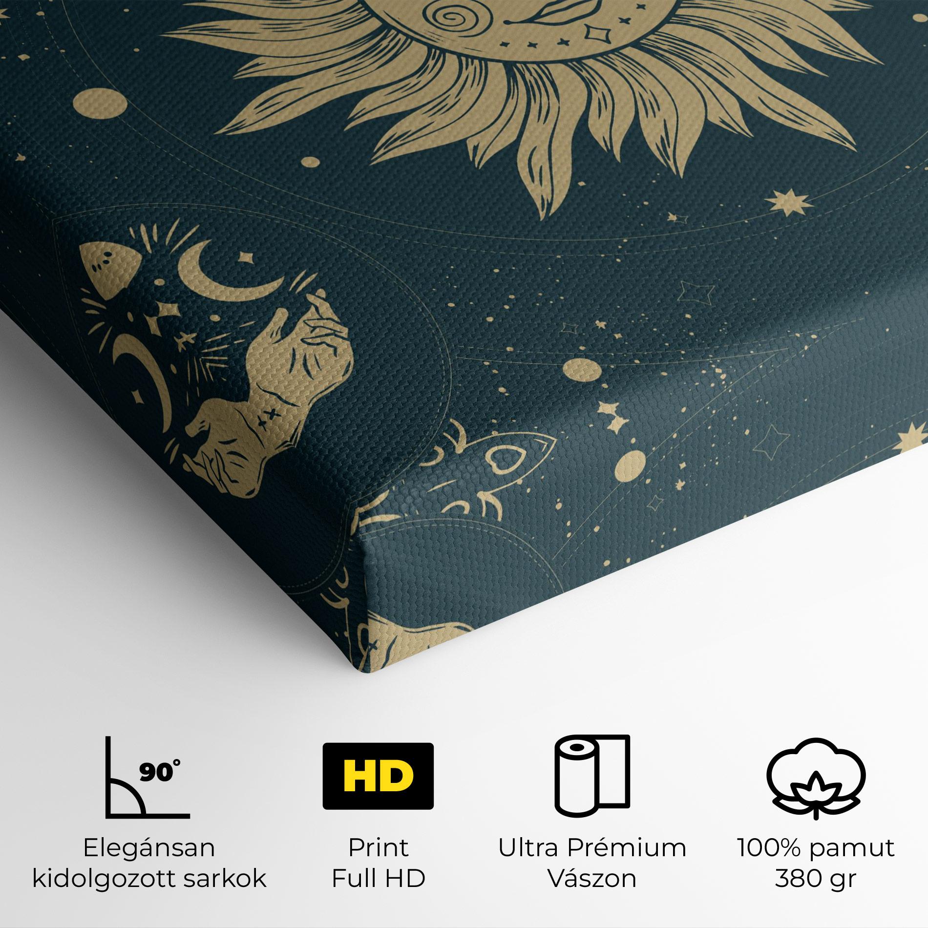 Vászonkép Sun Face Magic mockup 4