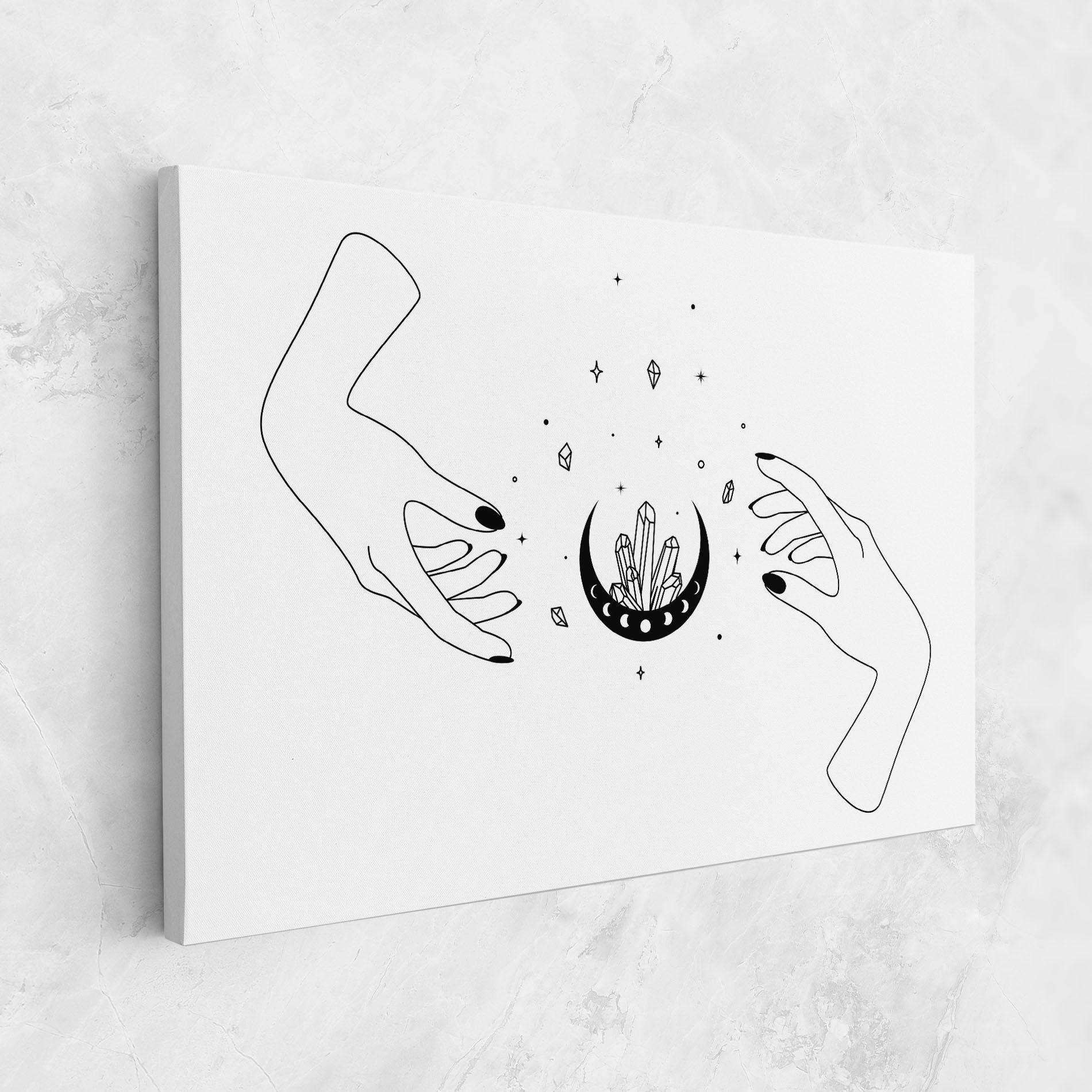 Vászonkép Crystal Hand mockup 1