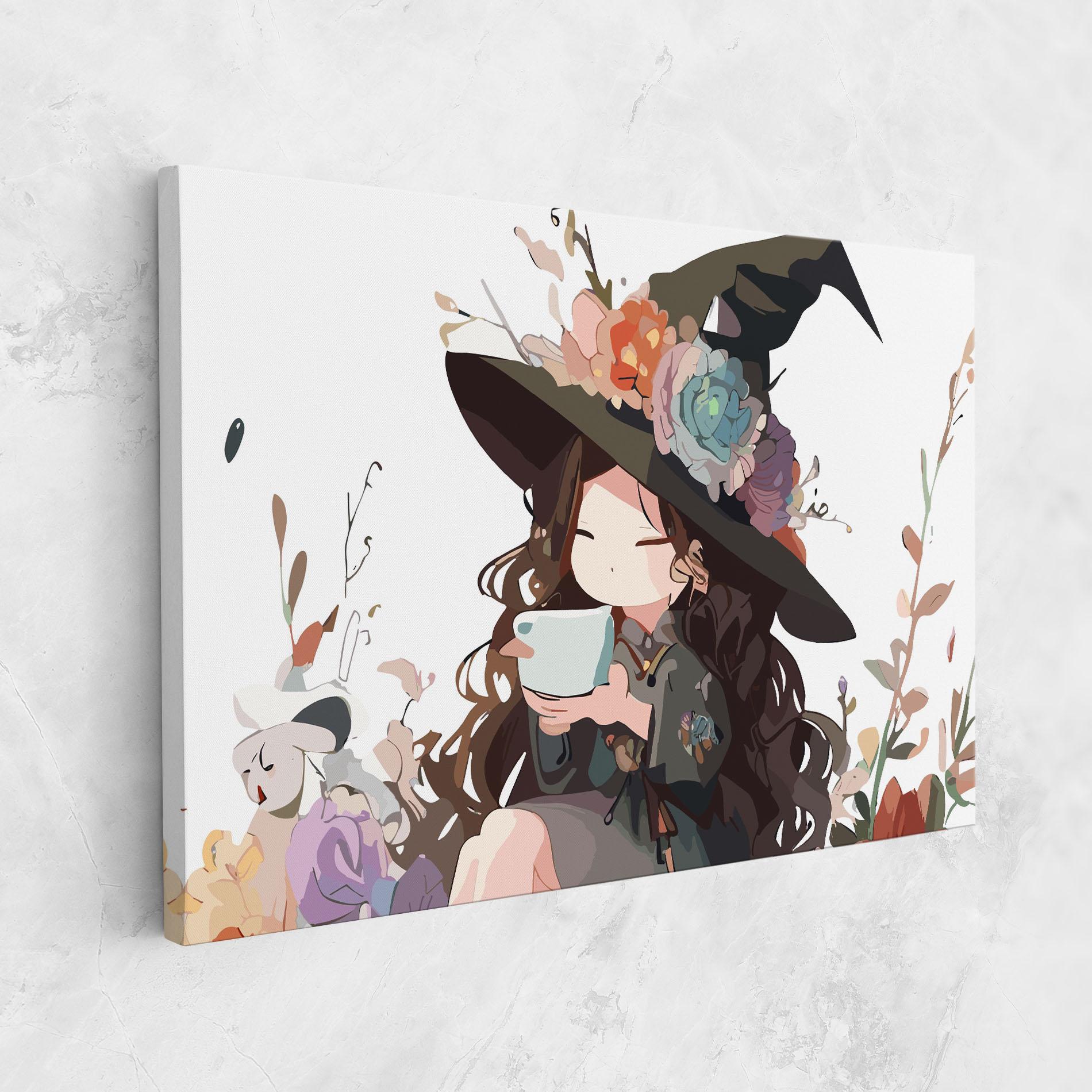 Vászonkép Cute Witch mockup 1