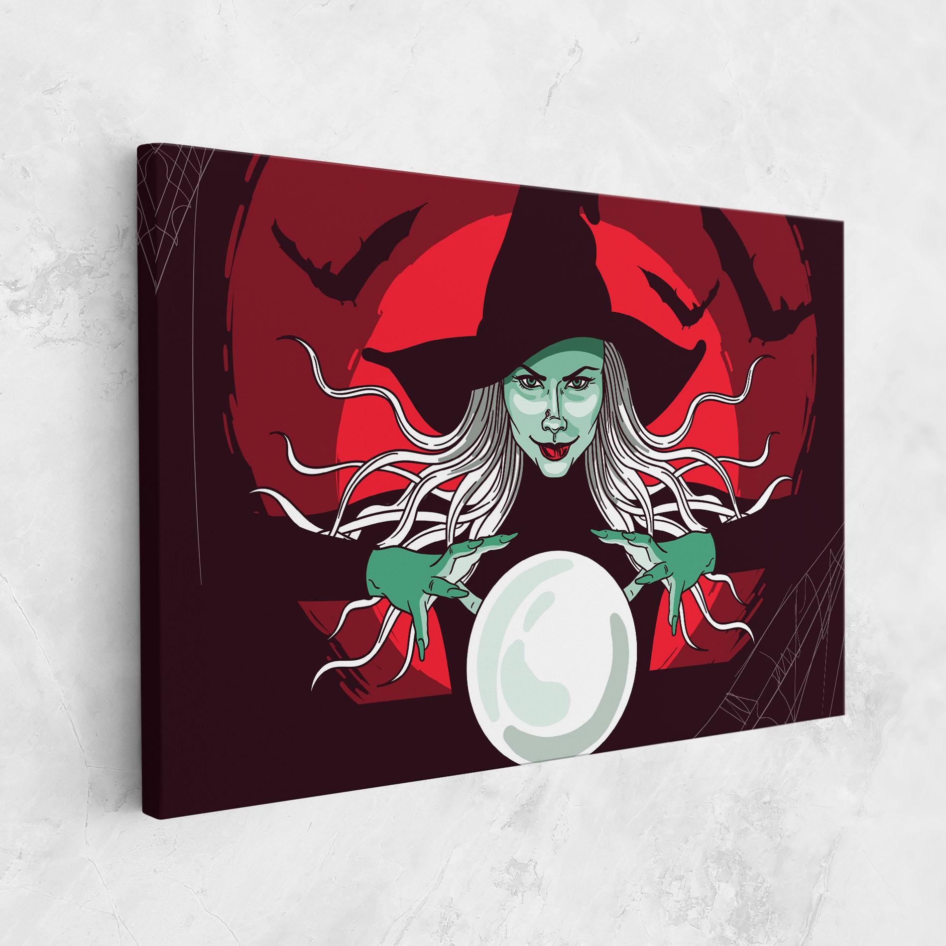 Vászonkép Green Witch mockup 1