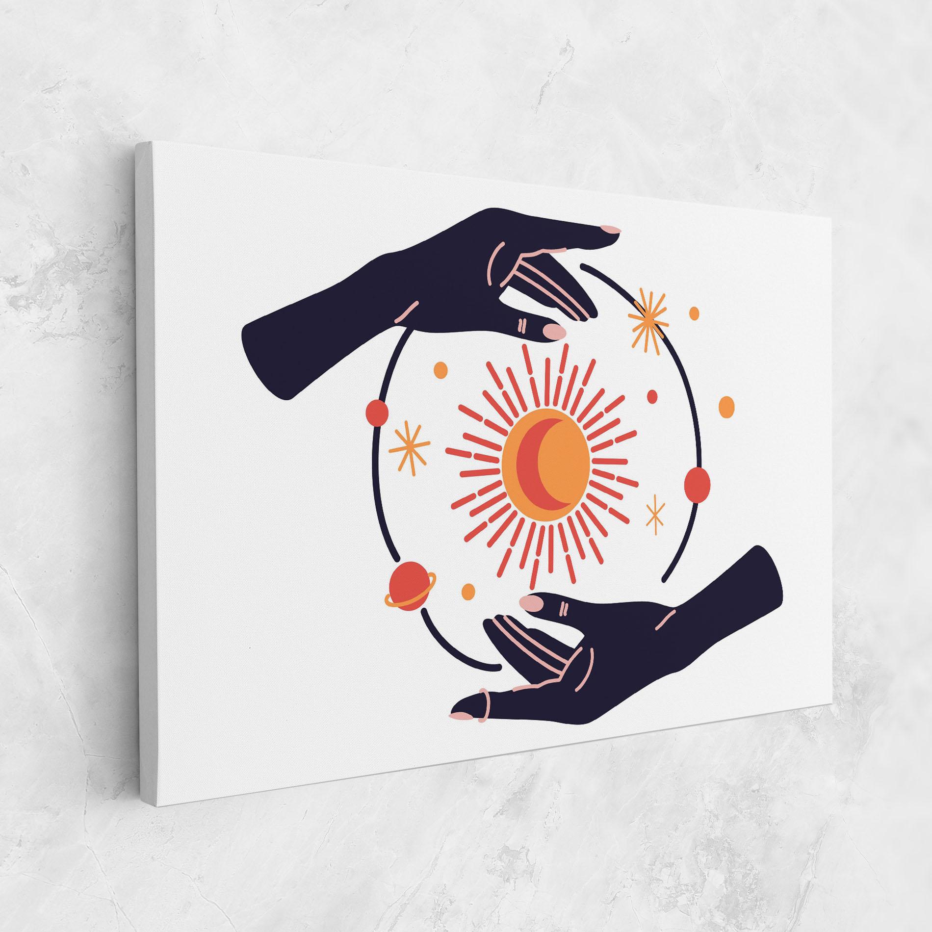 Vászonkép Purple Magic Hands mockup 1