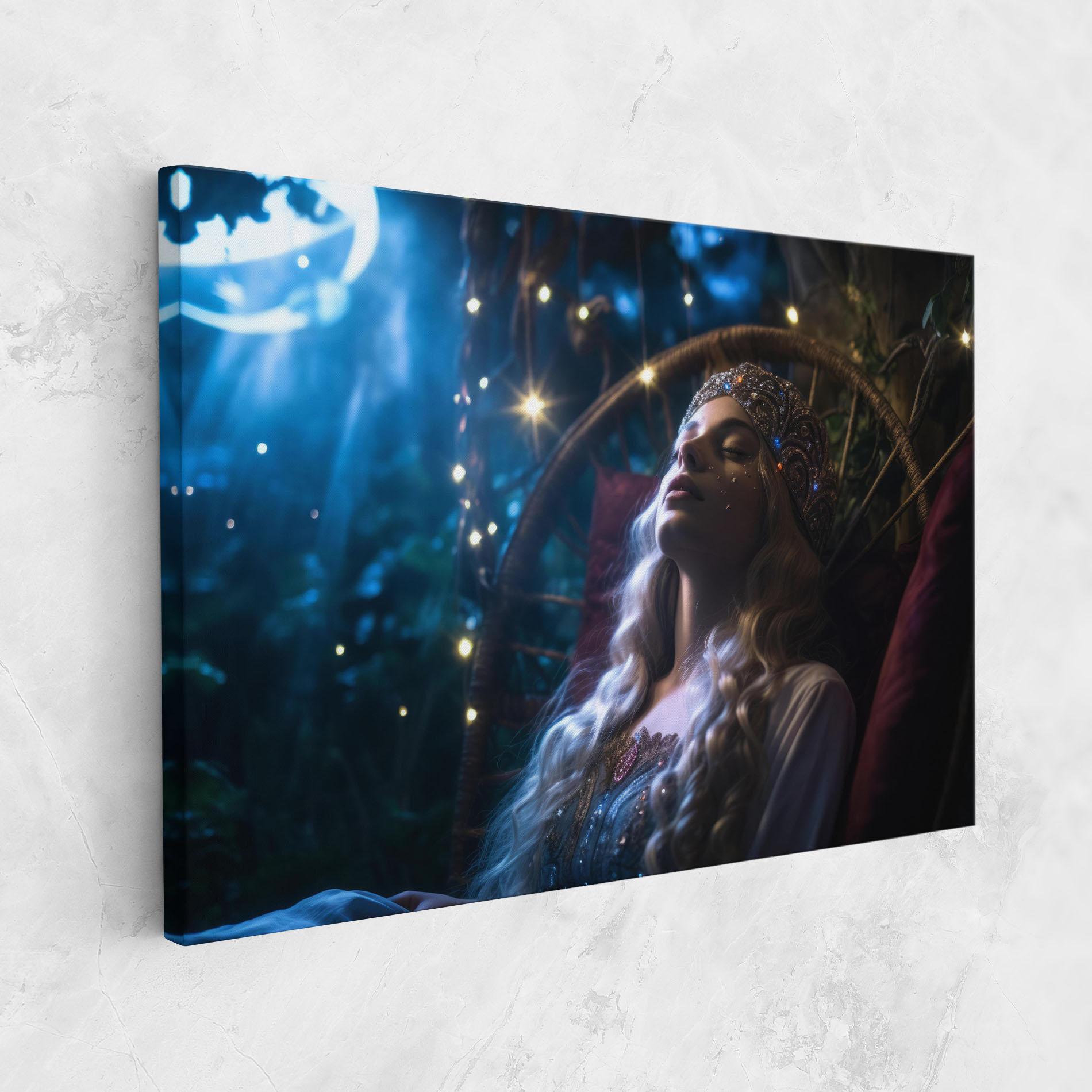 Vászonkép Witch Sleeping mockup 1