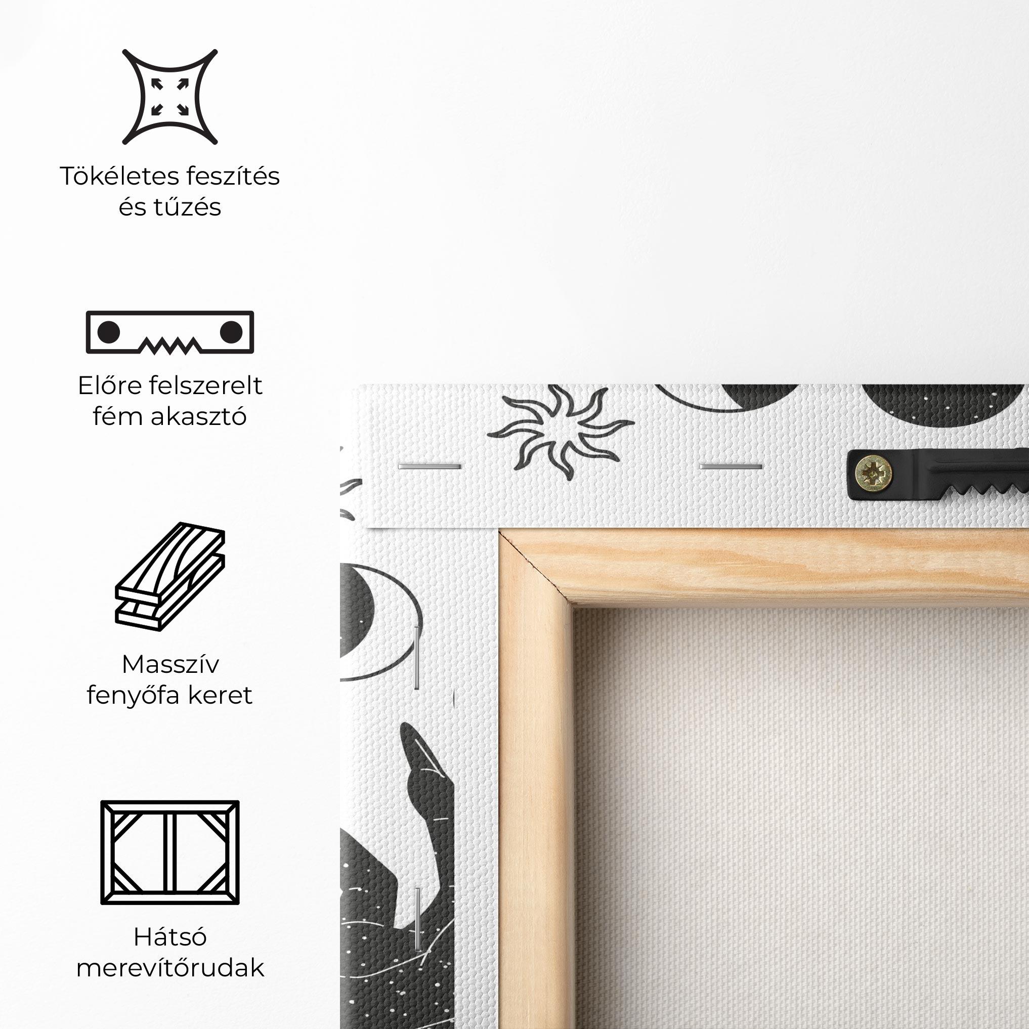 Vászonkép Magic Moon Hands mockup 5