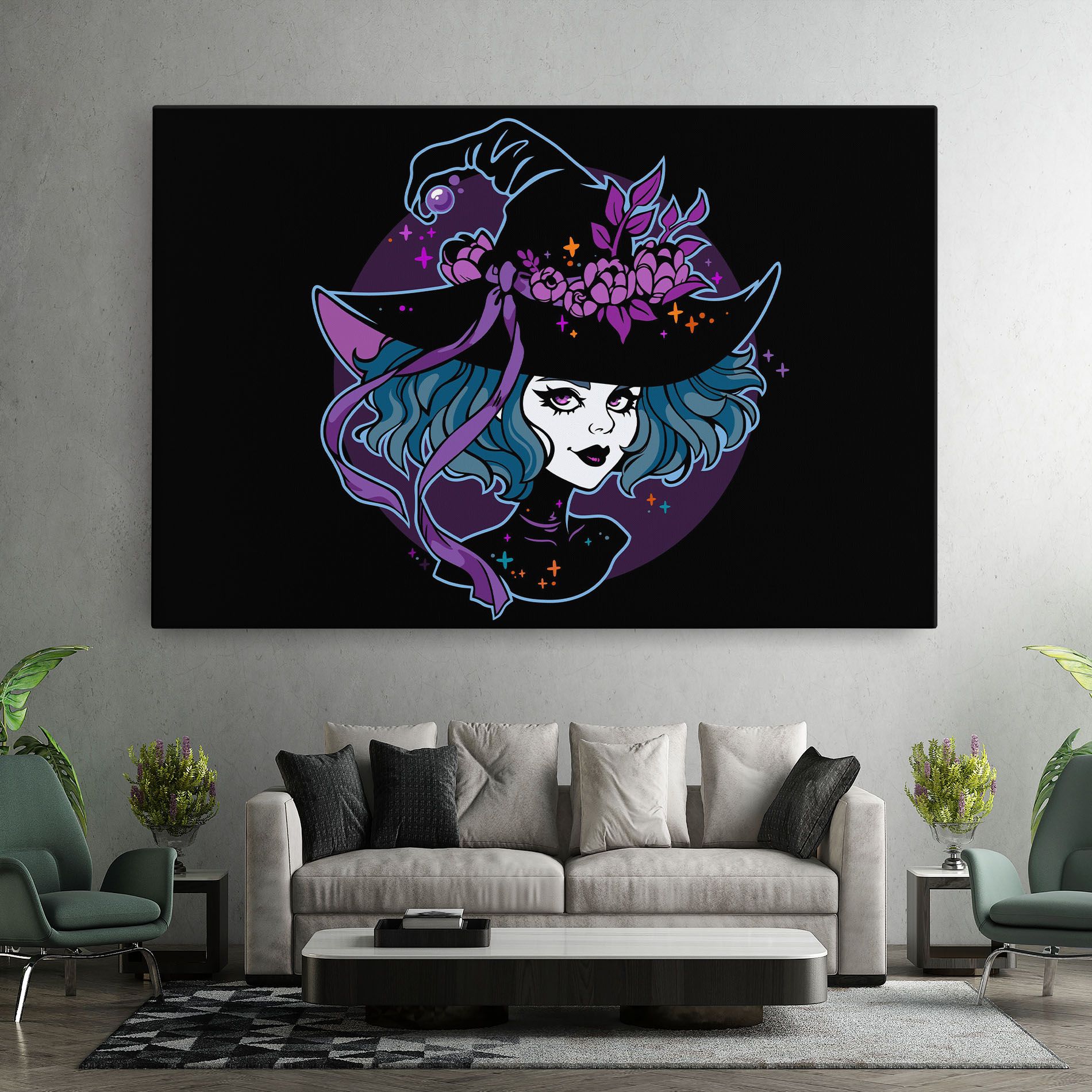 Cute Purple Witch mockup 7