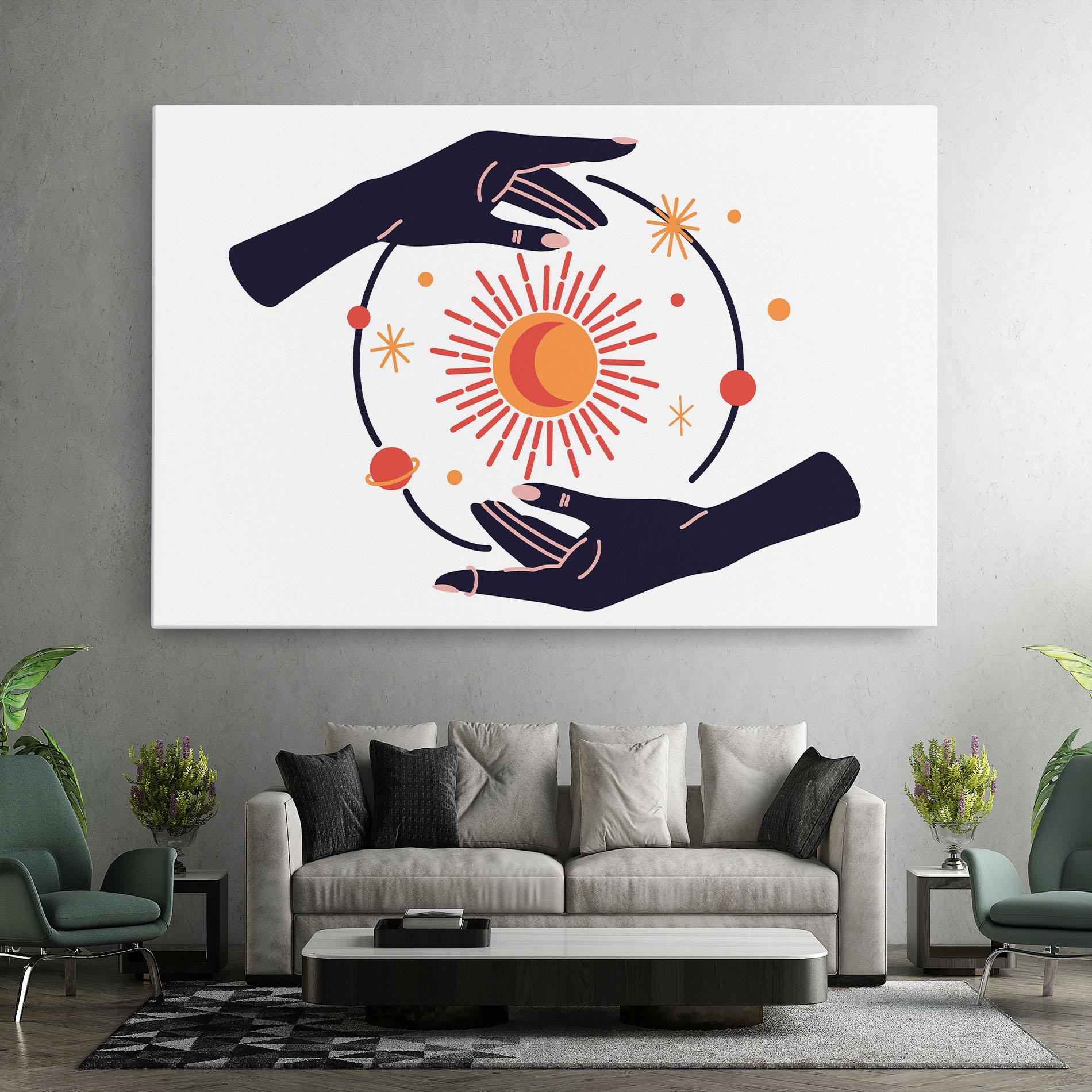 Vászonkép Purple Magic Hands mockup 7