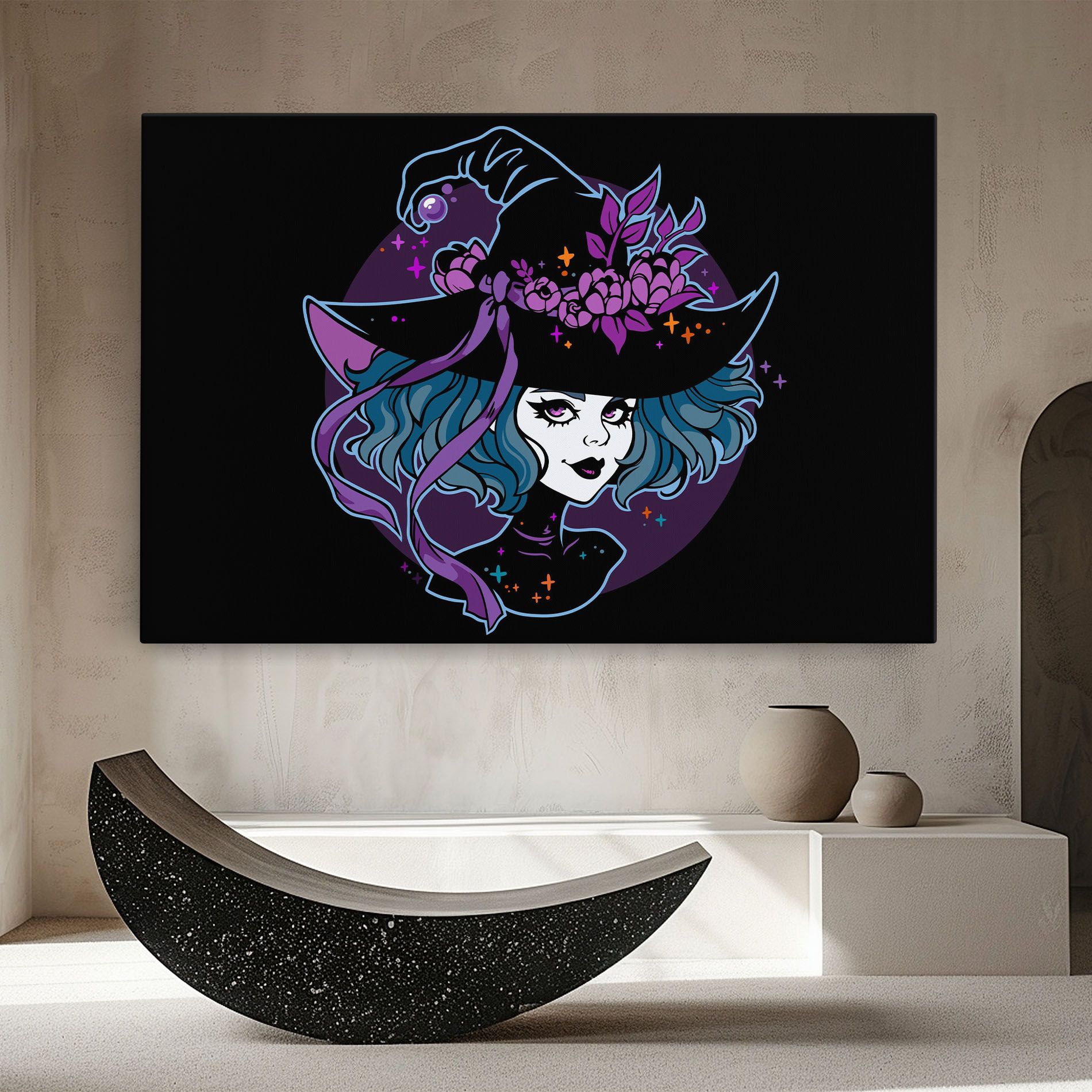 Cute Purple Witch mockup 8