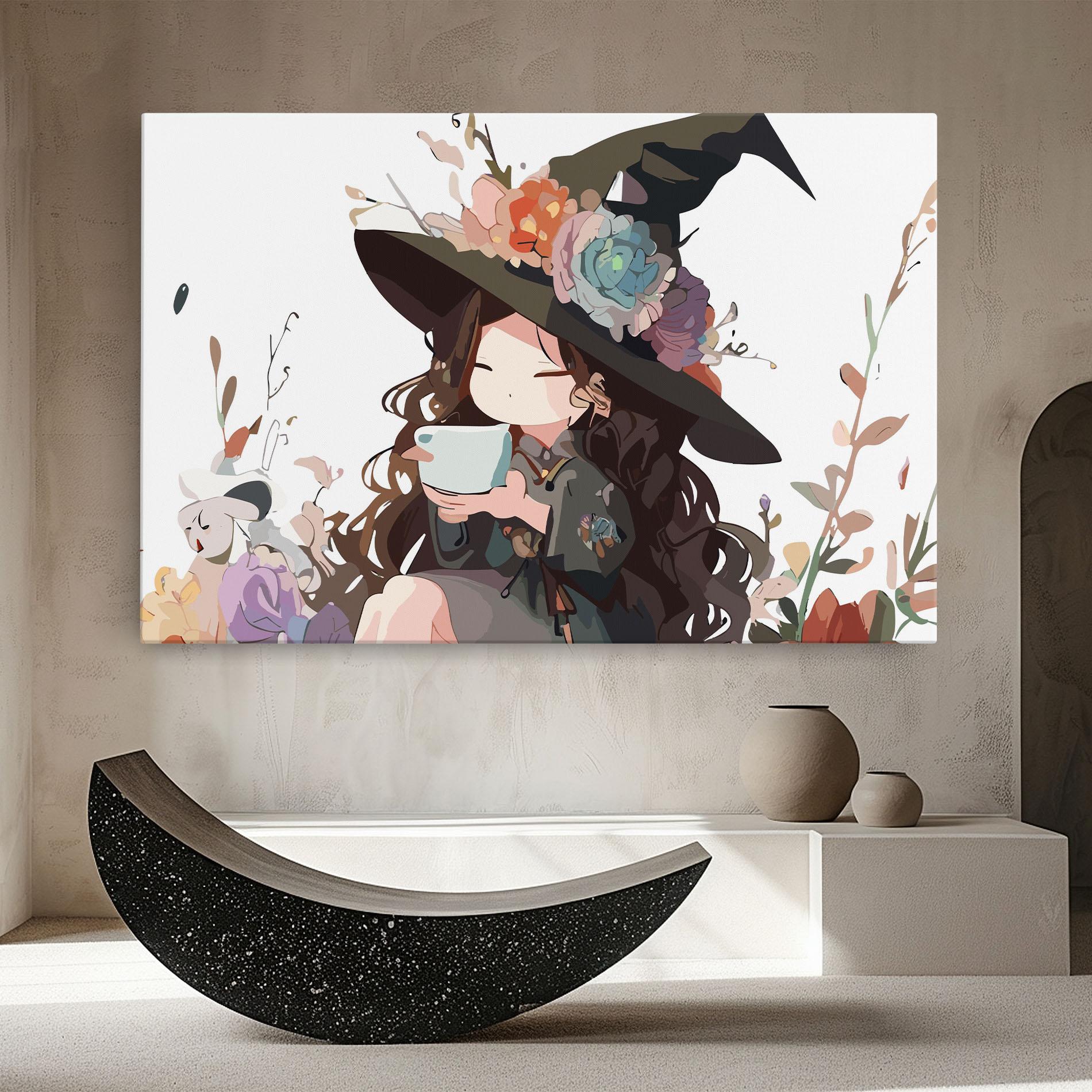 Vászonkép Cute Witch mockup 8