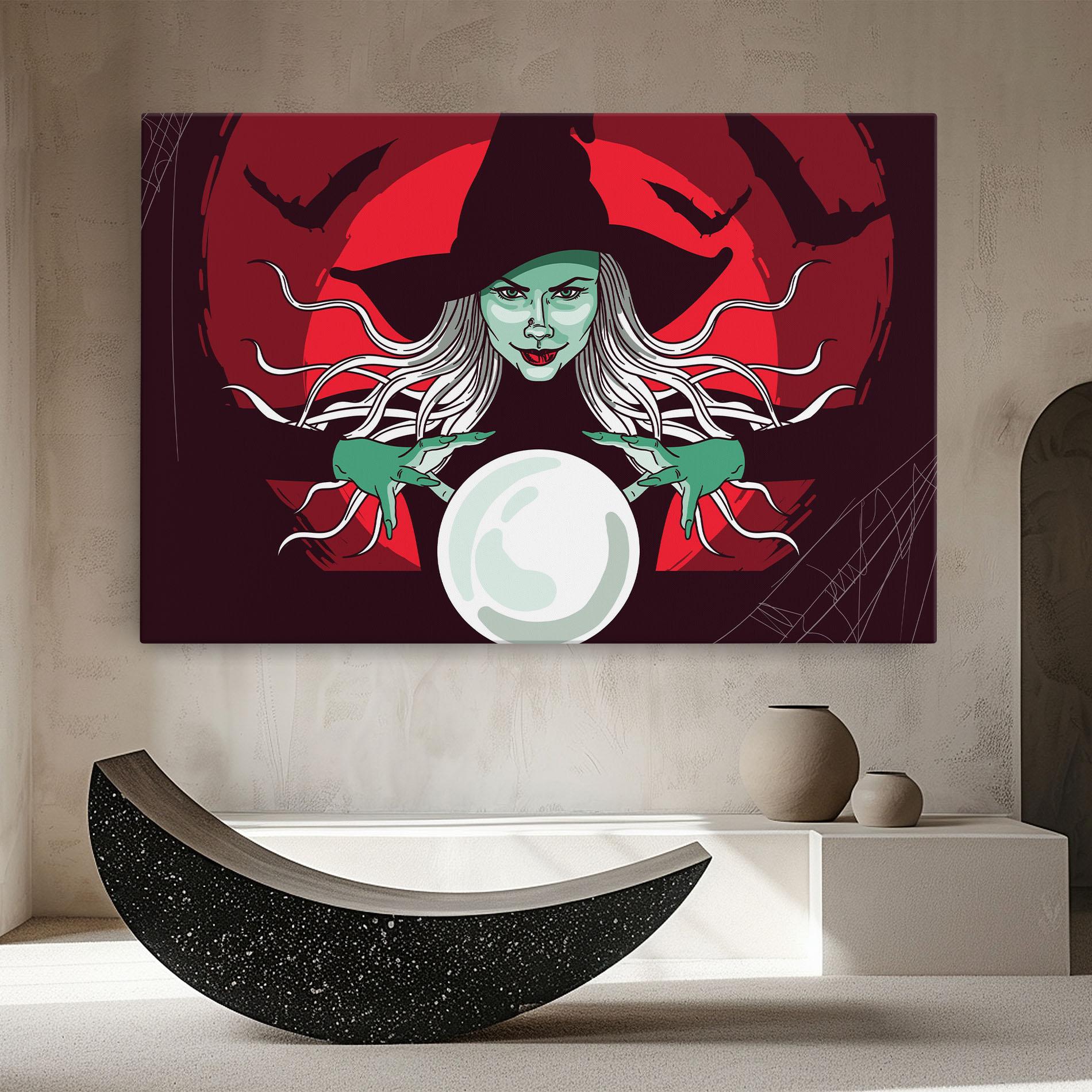 Vászonkép Green Witch mockup 8