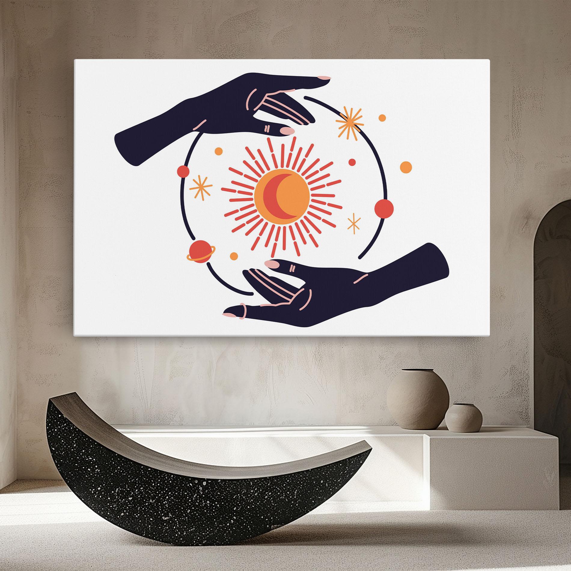 Vászonkép Purple Magic Hands mockup 8