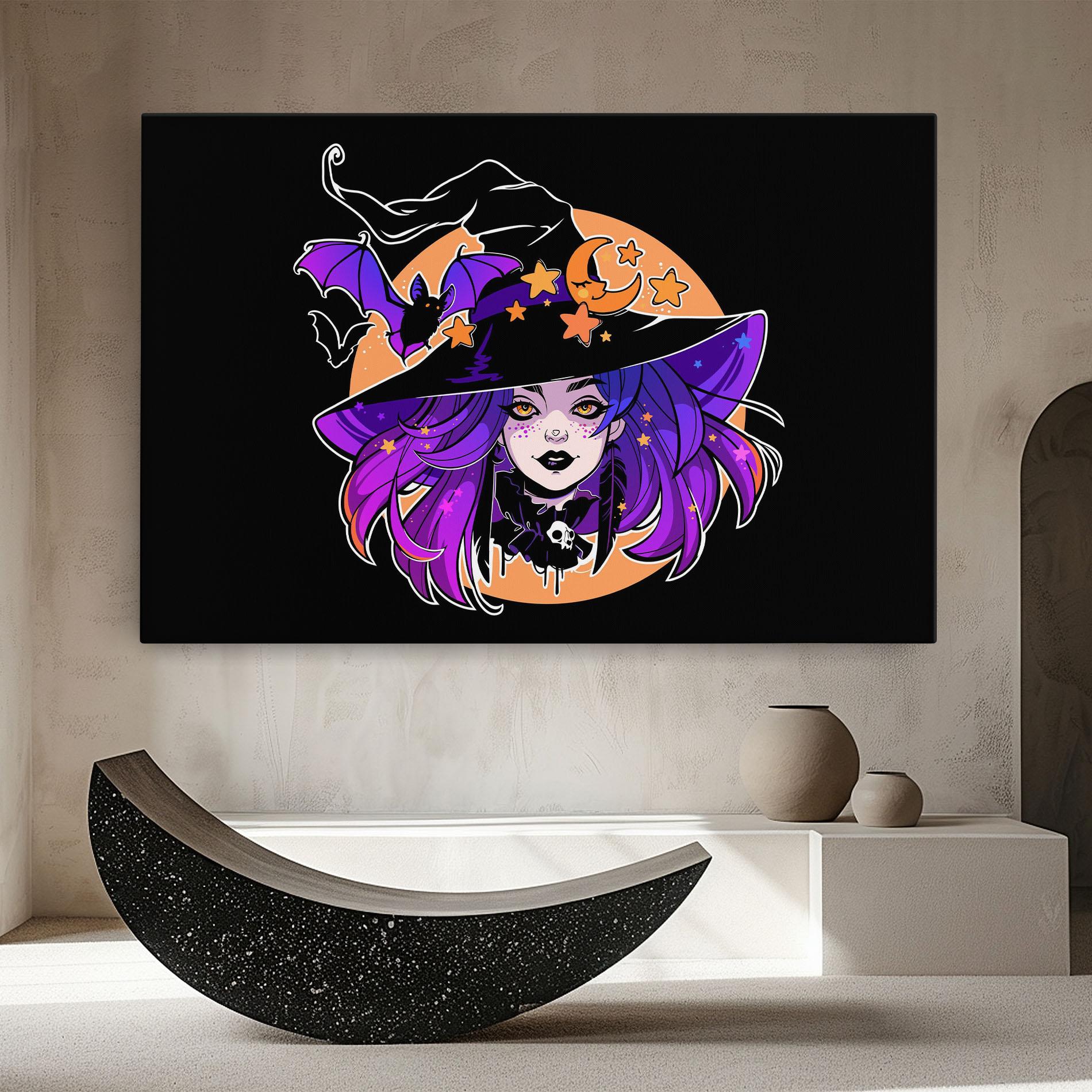 Vászonkép Purple Witch mockup 8