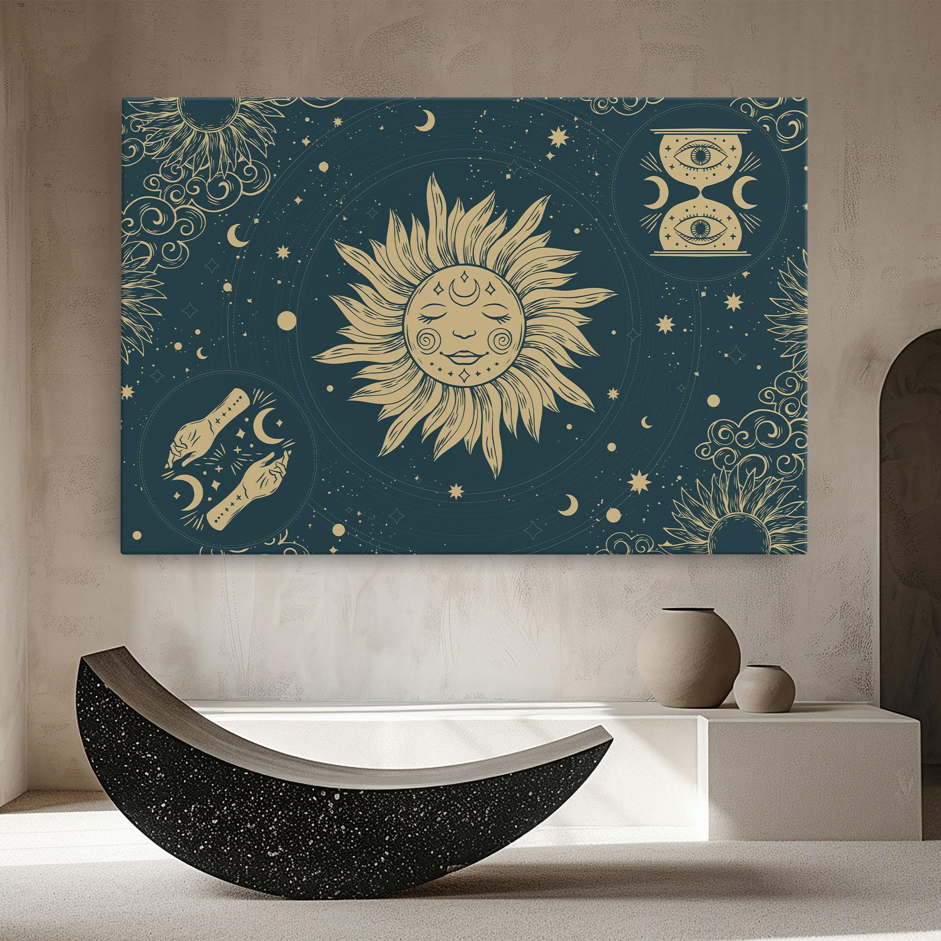 Vászonkép Sun Face Magic mockup 8