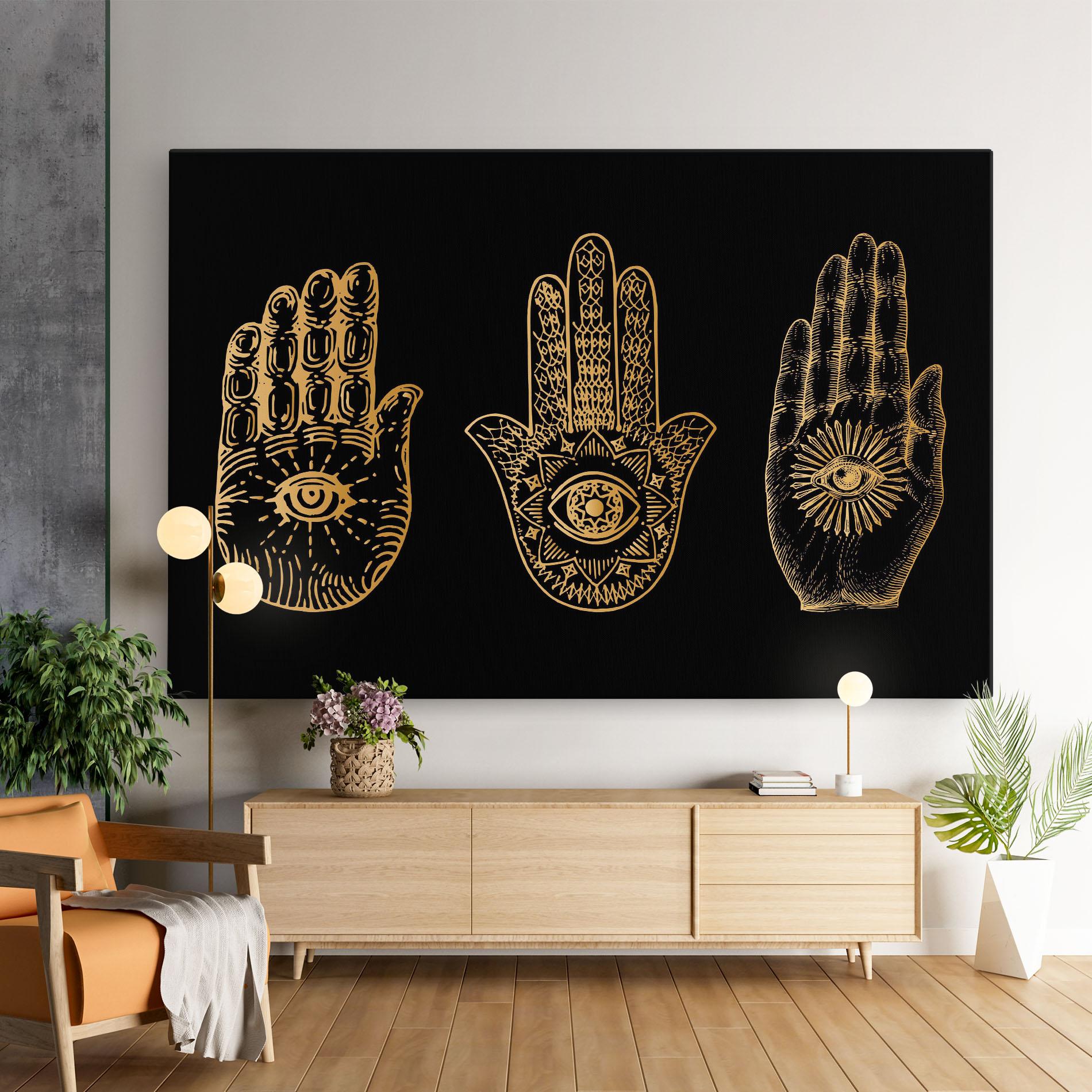 Vászonkép Witch Gold Hands mockup 9